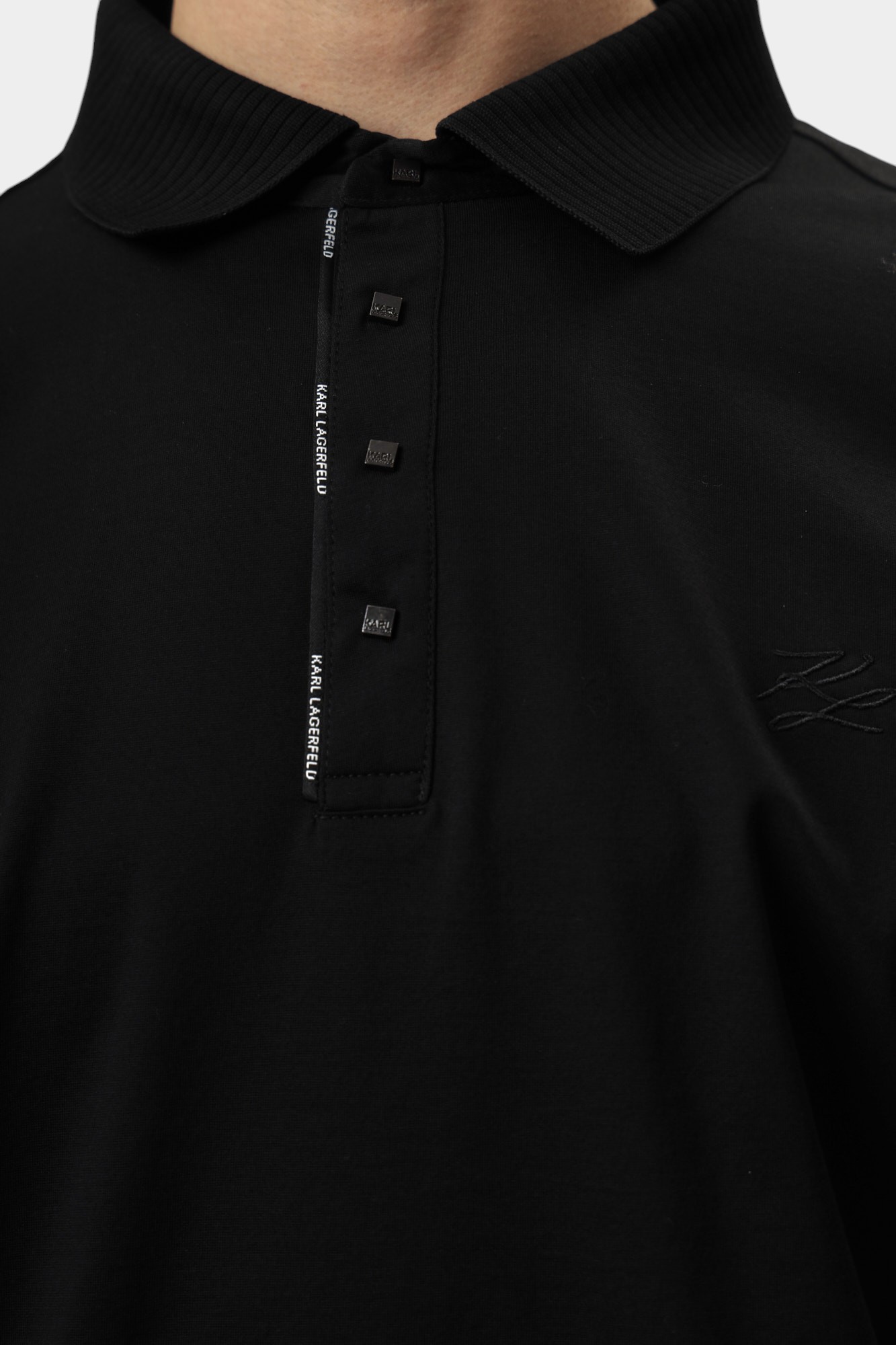 552200_745000 Поло Karl Lagerfeld Черный