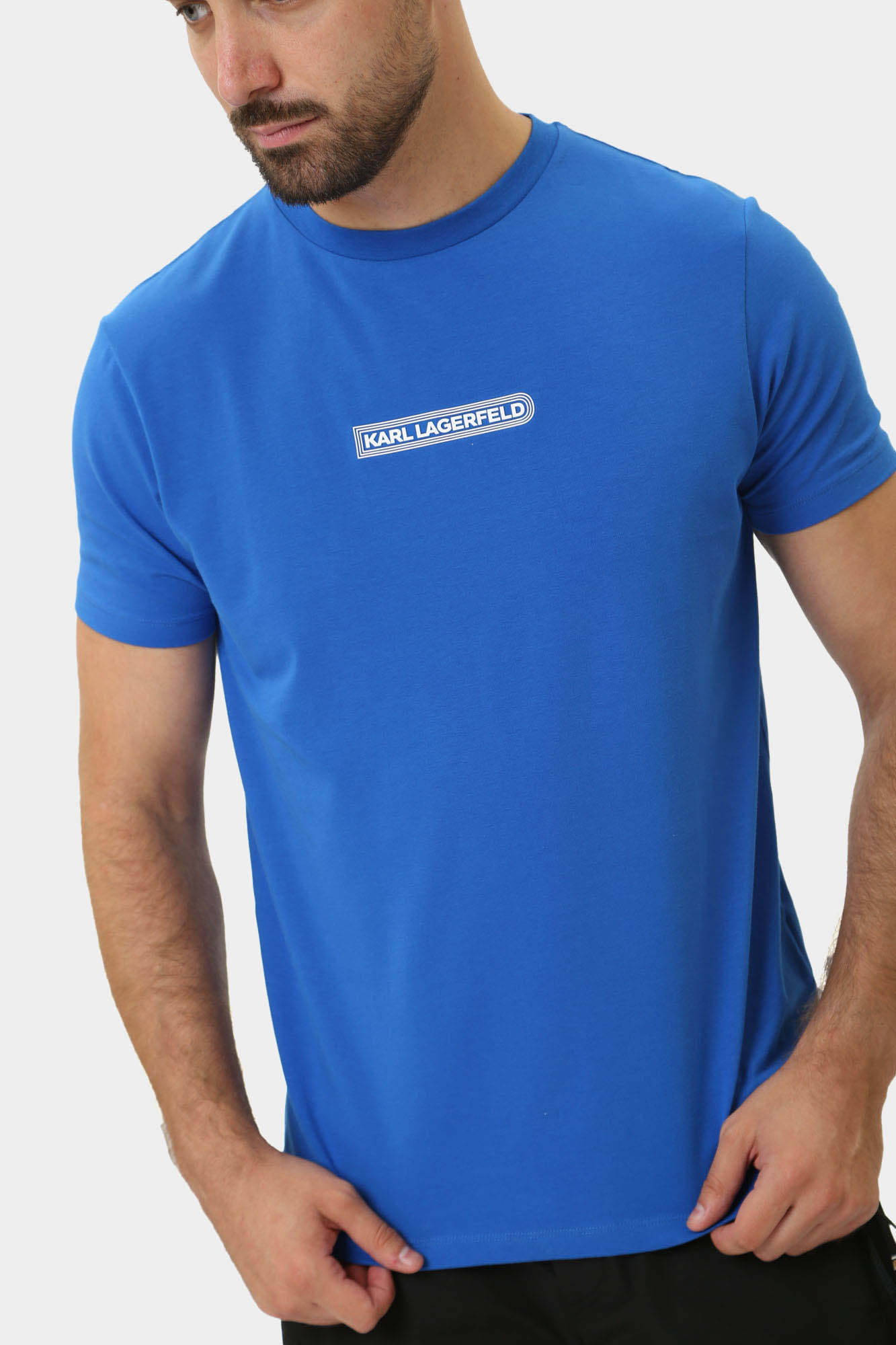543221_755085 Футболка Karl Lagerfeld Голубой