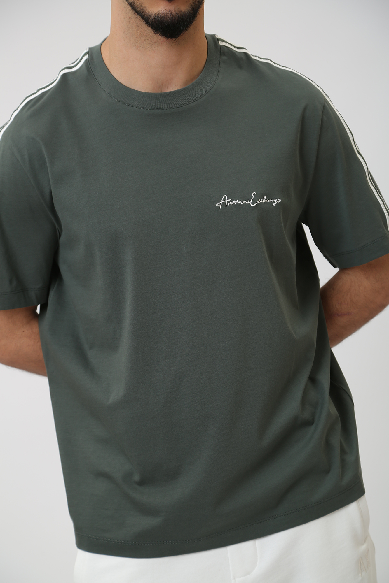 8NZTSG_ZJ9AZ Футболка Armani Exchange Зеленый