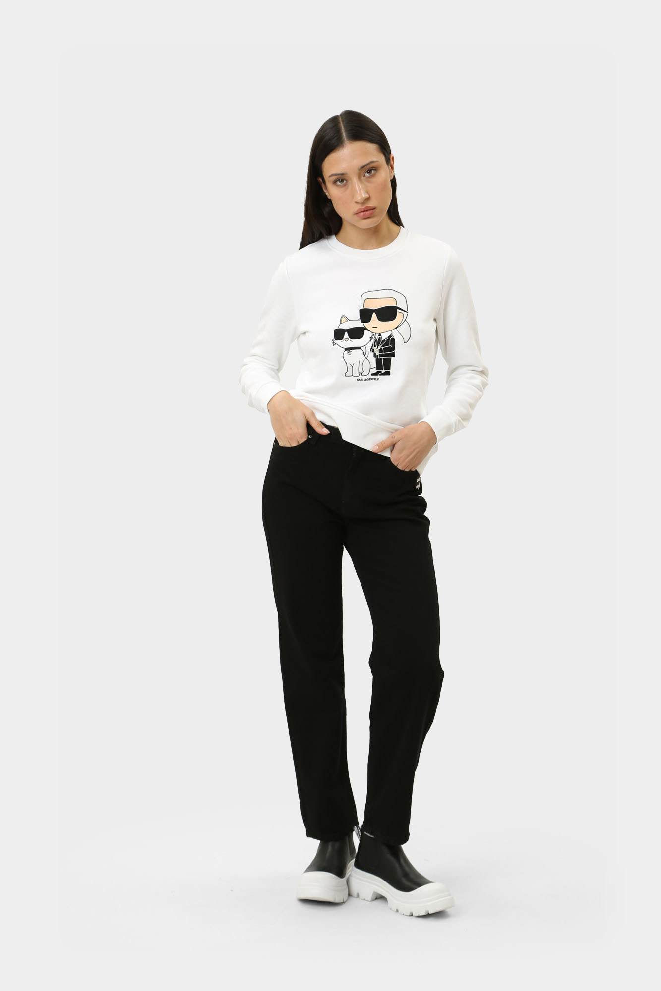 246W1100 брюки 5-карманные karl lagerfeld 