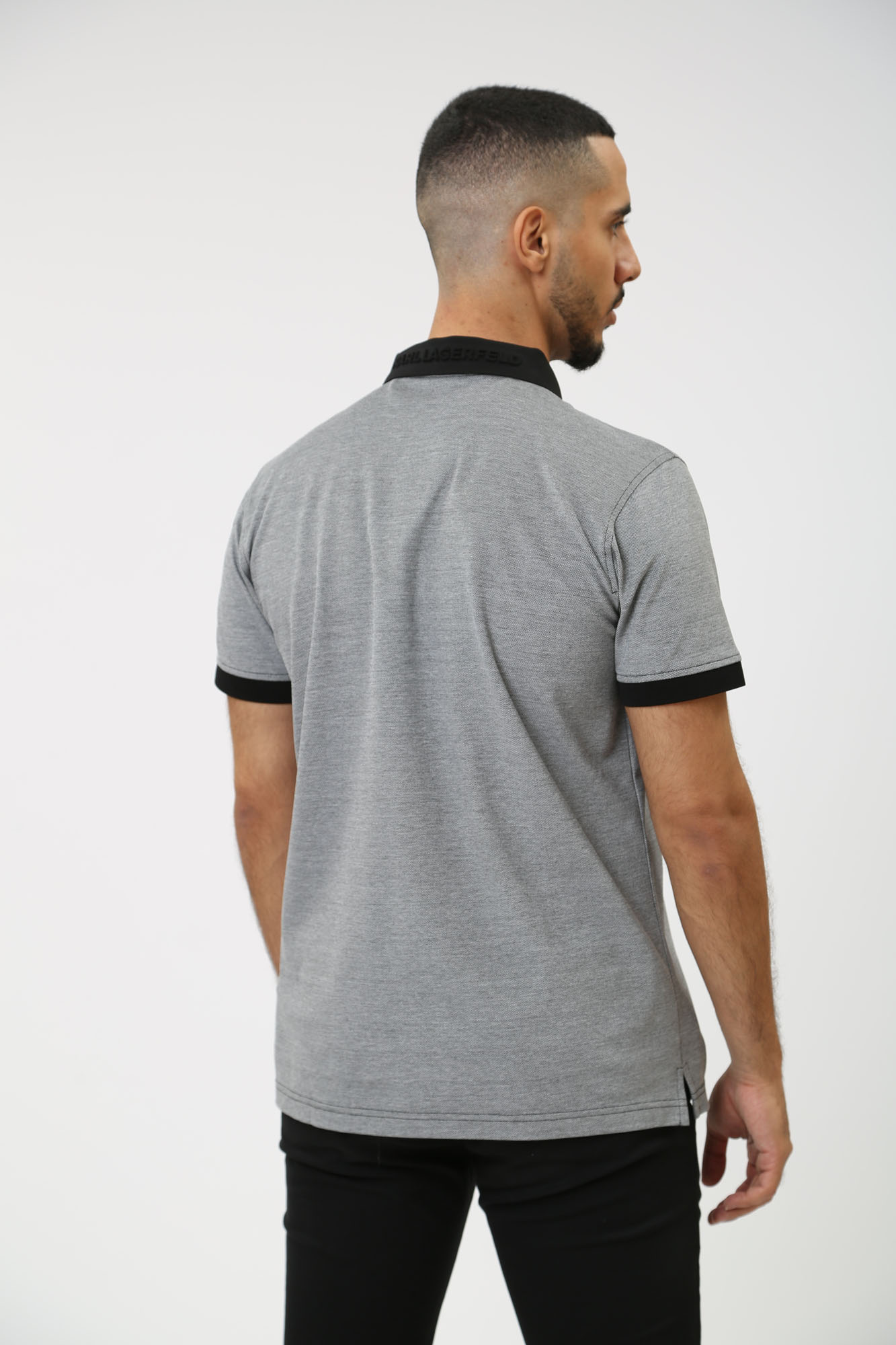 Поло Karl Lagerfeld Серый