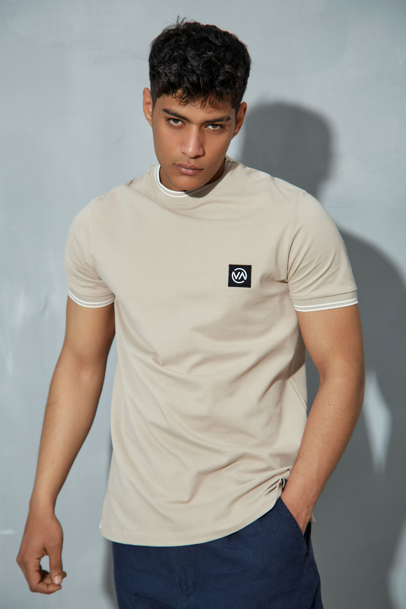 VM-ERK-22-070 Футболка Van Mich Бежевый