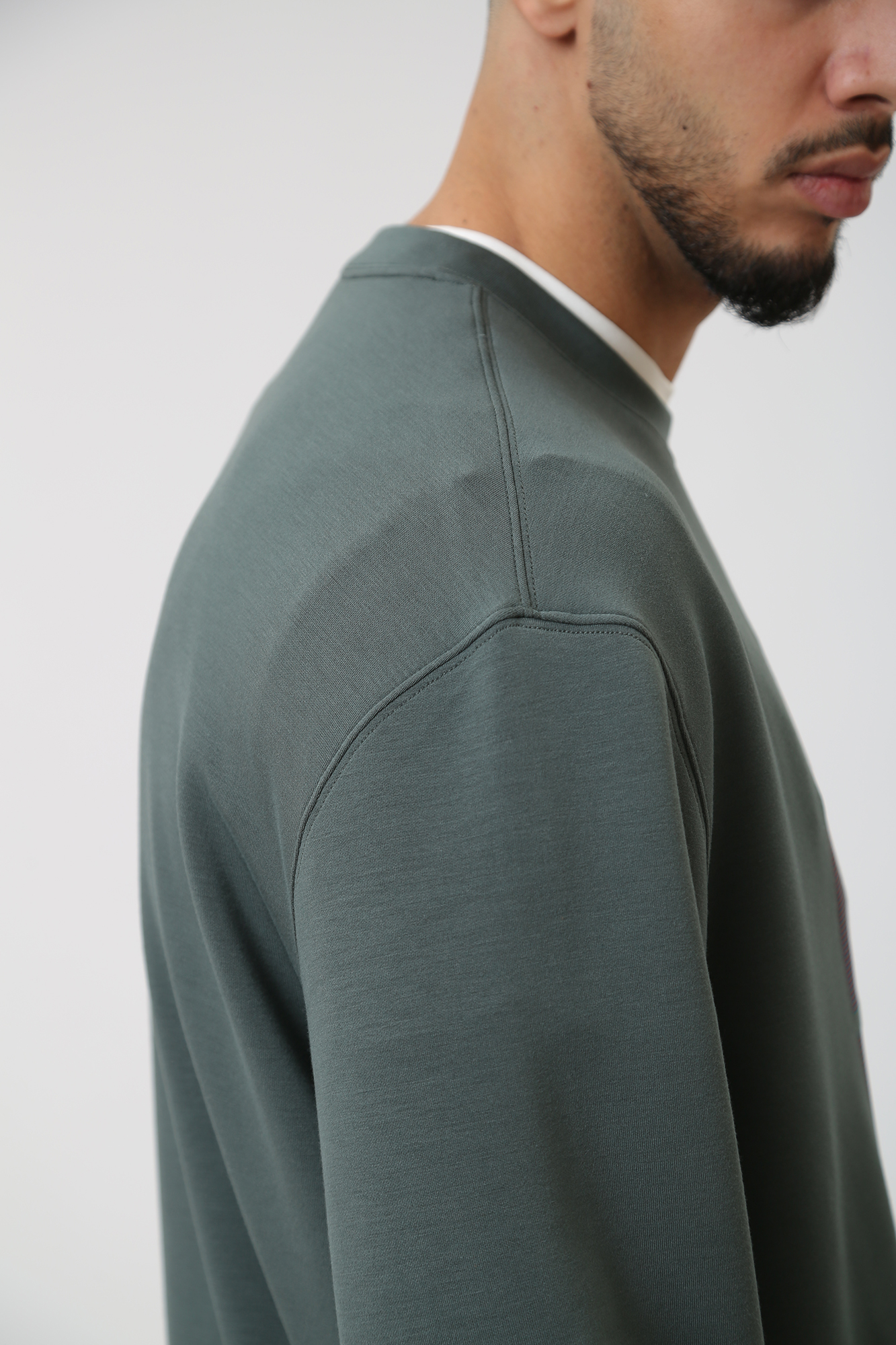 3DZMJE_ZJZDZ Свитшот Armani Exchange Зеленый