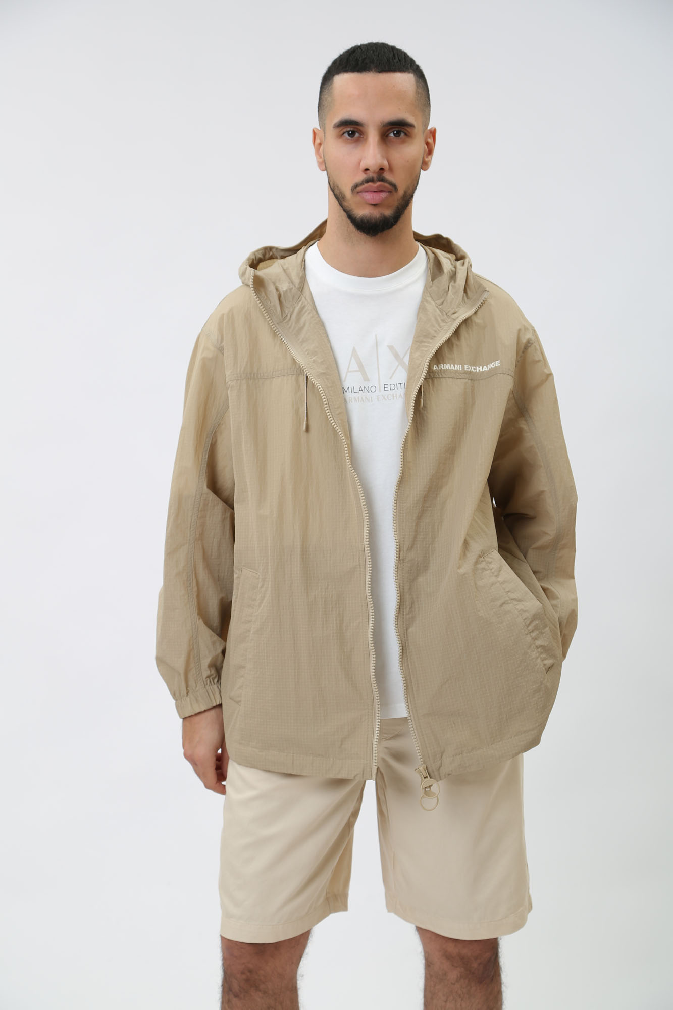 3DZK03_ZN3NZ Ветровка Armani Exchange Бежевый