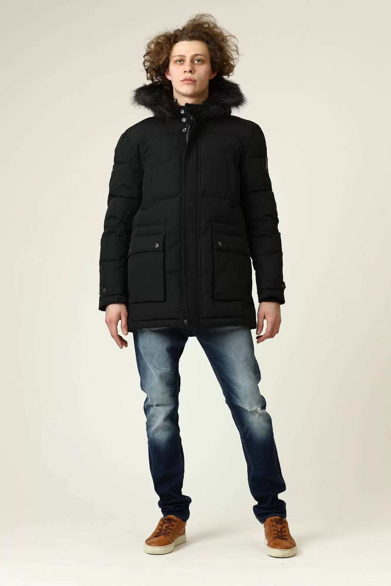 J30J305565_ Парка утепленная Calvin Klein Jeans Черный