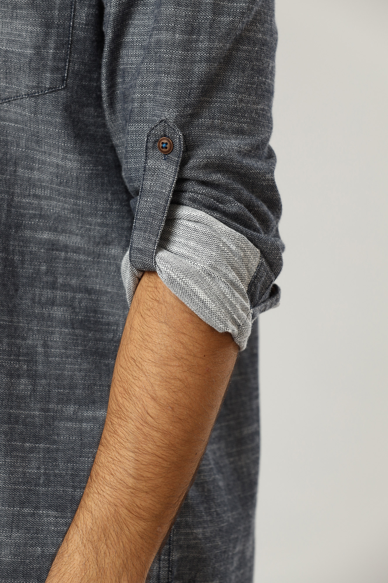 1012812 Рубашка Mustang Серый