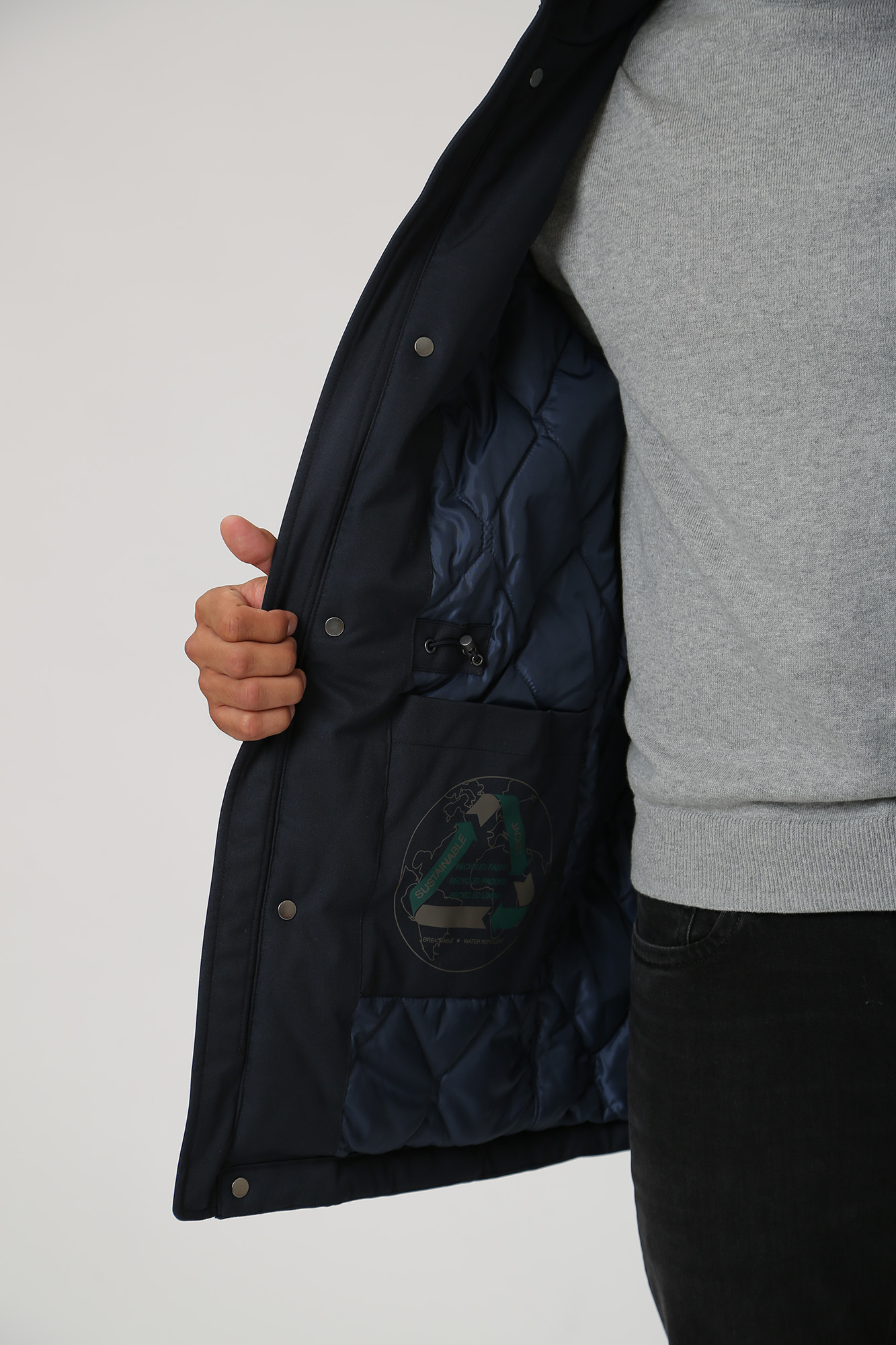 M3620FT2951F1 Куртка удлиненная Geox Синий