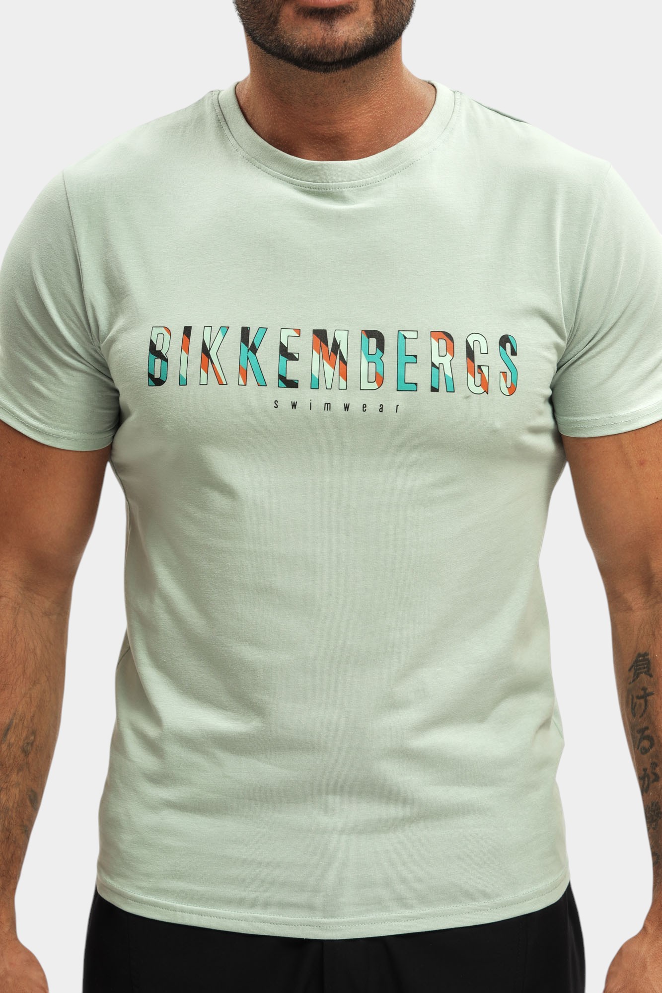 BKK25MTS04 Футболка Bikkembergs Зеленый