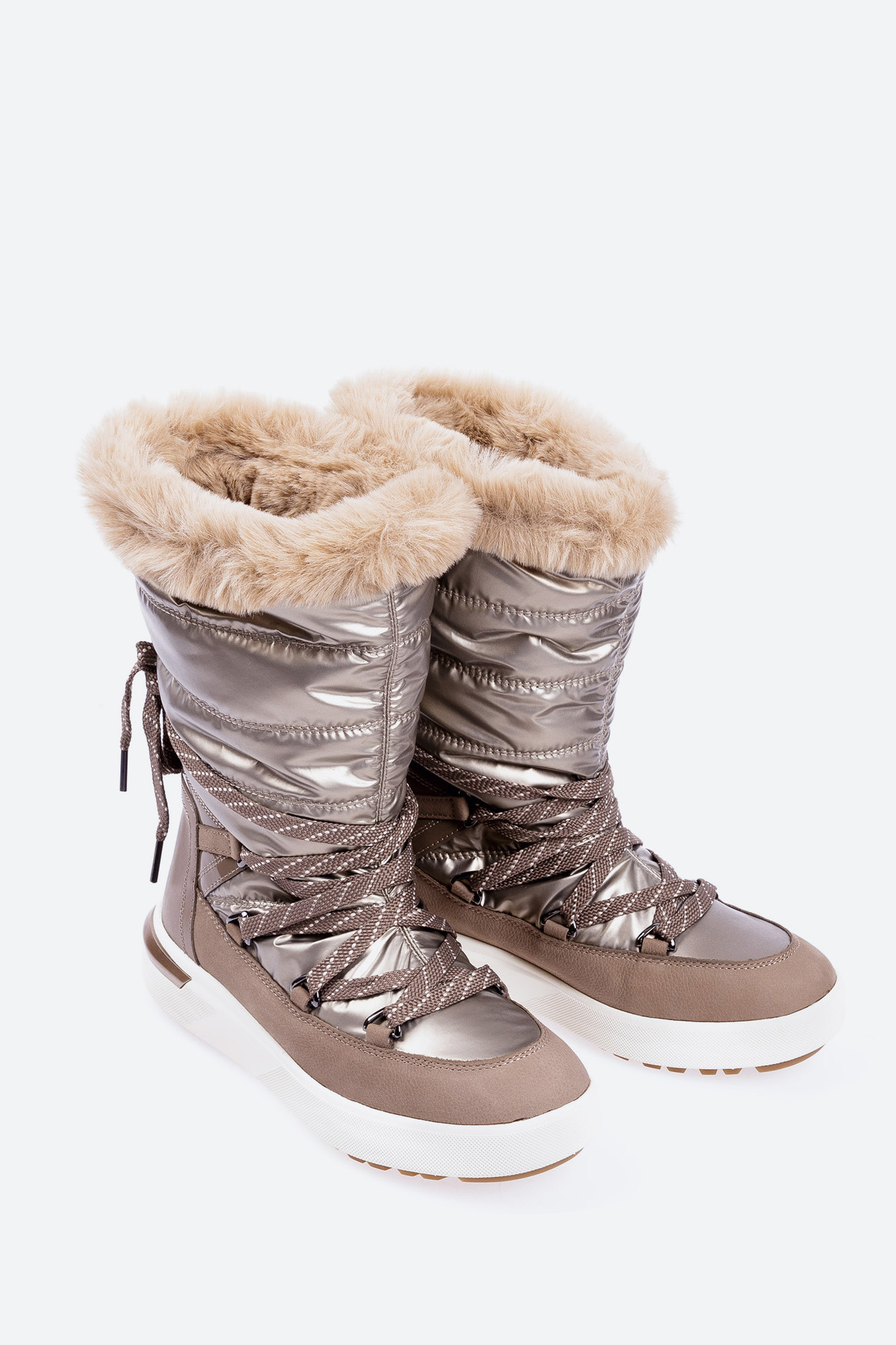 D16QSC0FU33 Сапоги Geox Бежевый