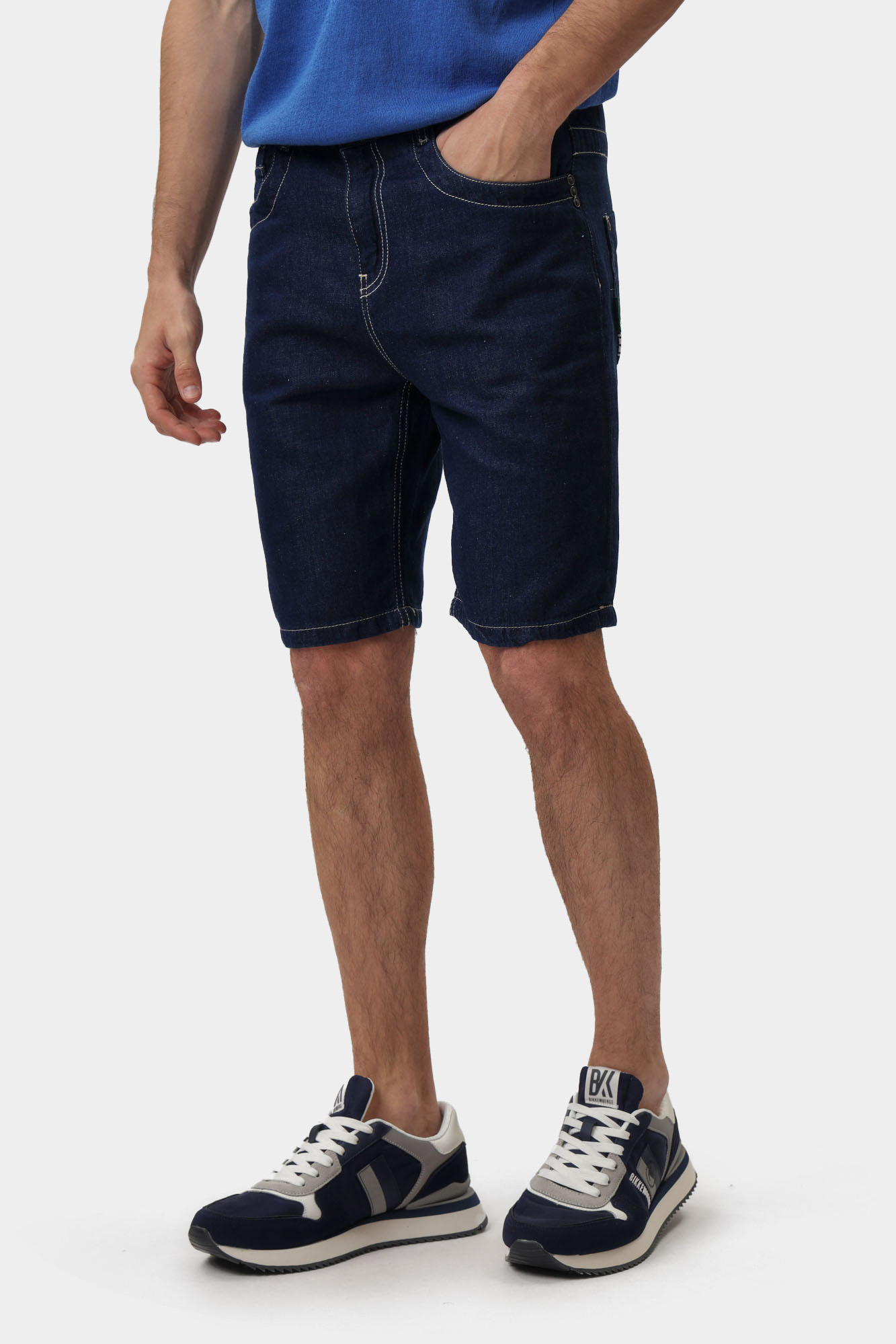 BMD0832R Шорты джинсовые Bikkembergs Синий