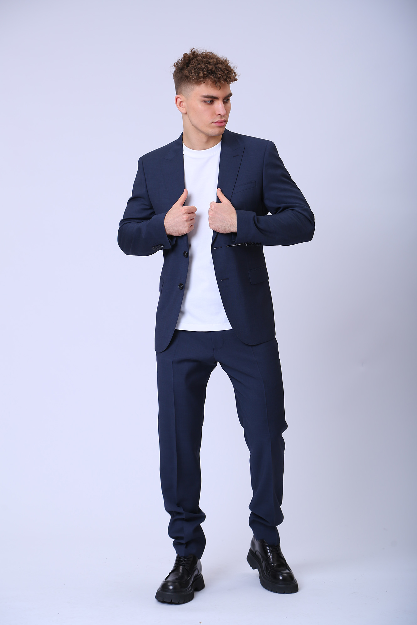 30026330_10011668 Пиджак классический  Strellson Голубой