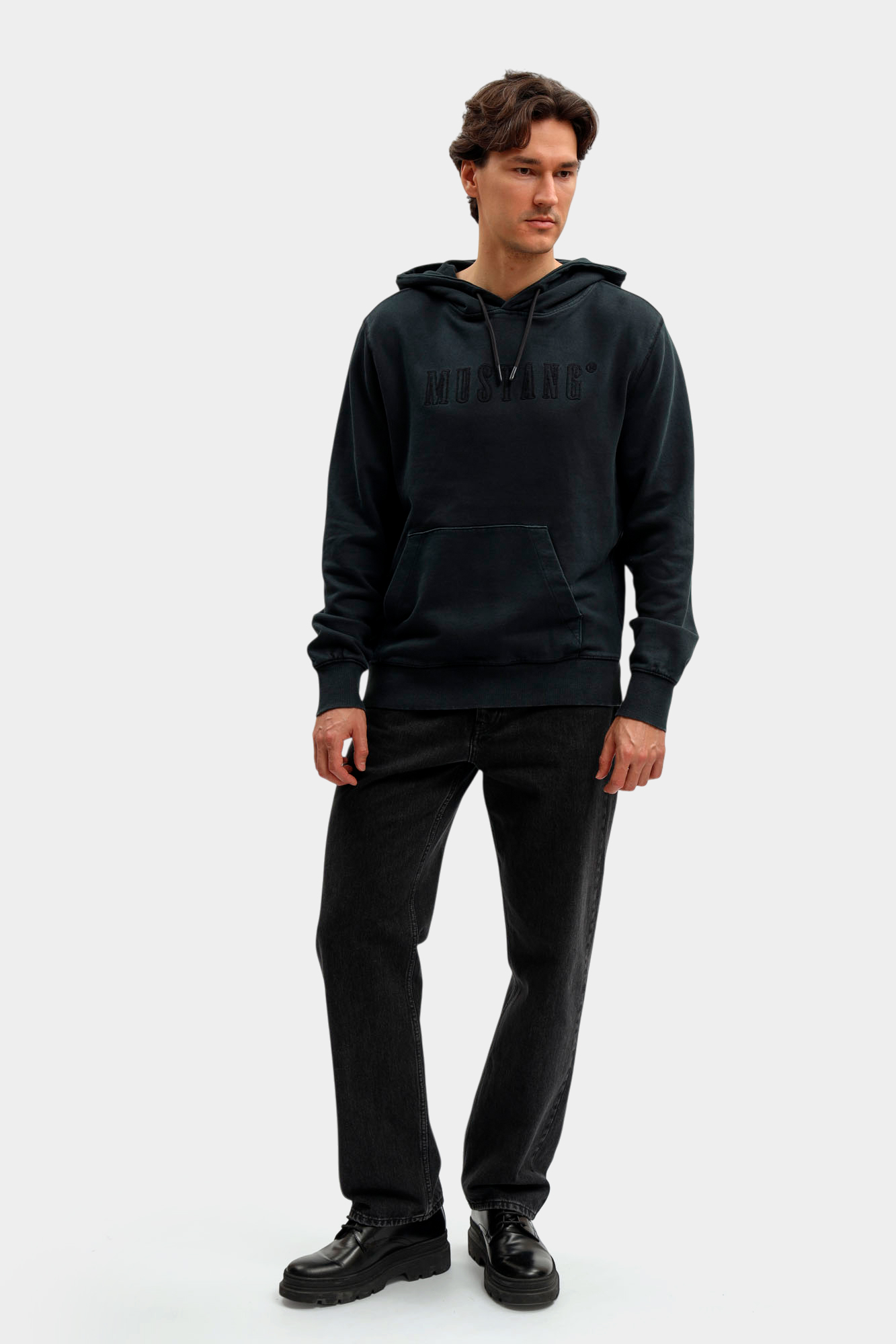 1017210 Худи Mustang Черный