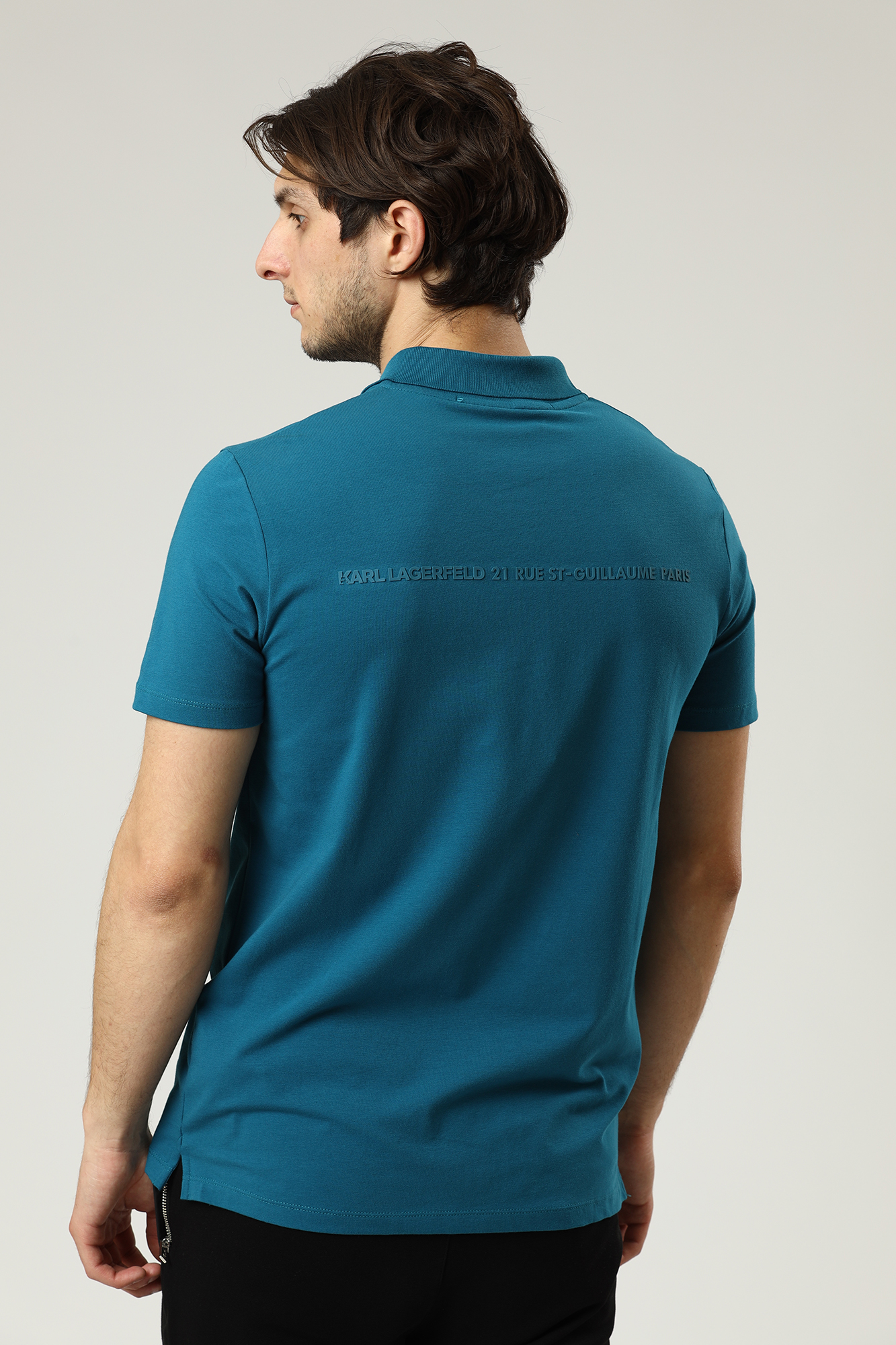 521221_745084 Поло Karl Lagerfeld Бирюзовый