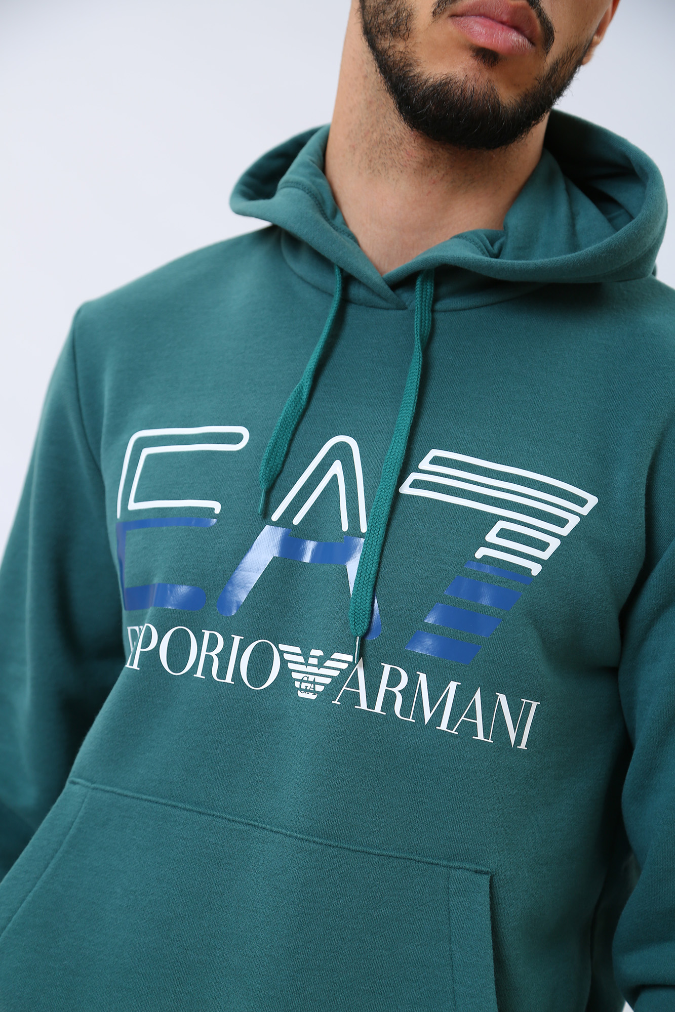 3RPM13_PJLSZ Худи EA7 Бирюзовый