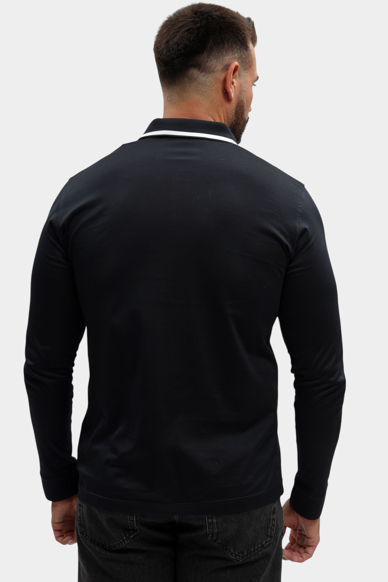 554200_745005 Поло с длинным рукавом Karl Lagerfeld Синий