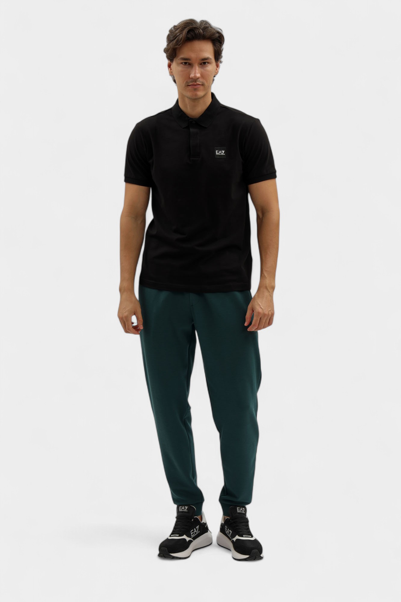 7M000901_AF10373 Поло EA7 Черный