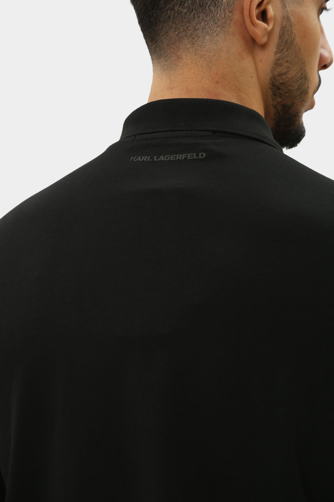 543221_74540 Поло с длинным рукавом Karl Lagerfeld Черный