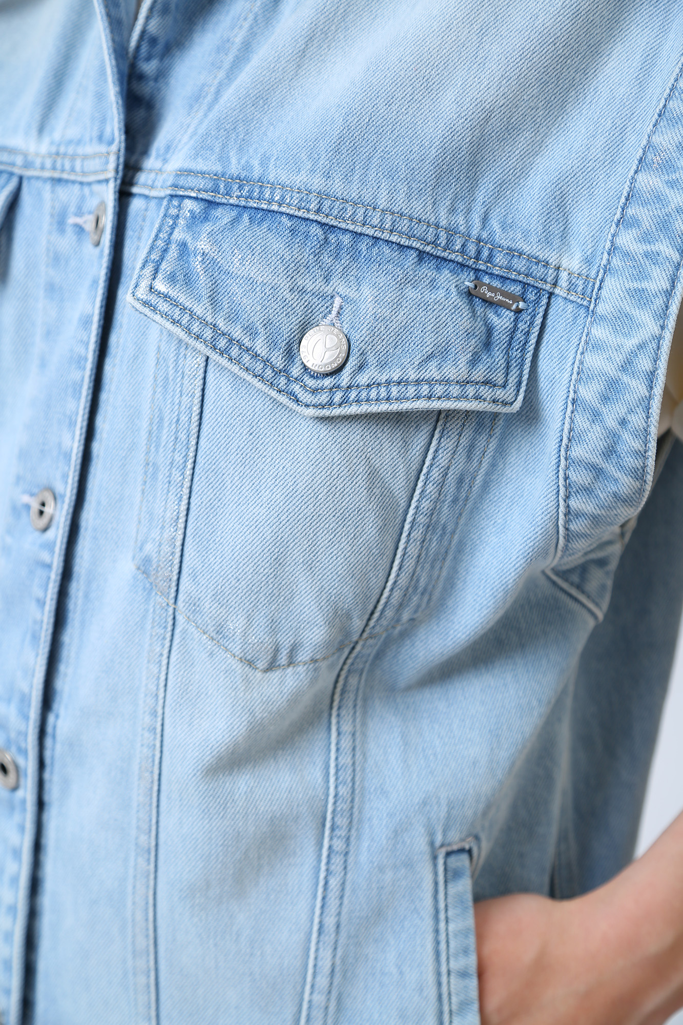 PL40218 жилет джинсовый pepe jeans 