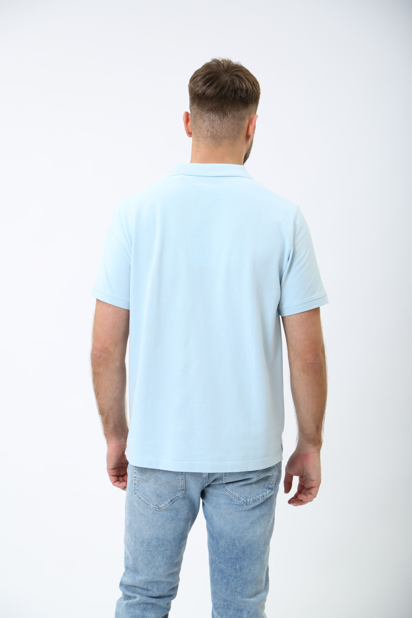 1014933 Поло Mustang Голубой