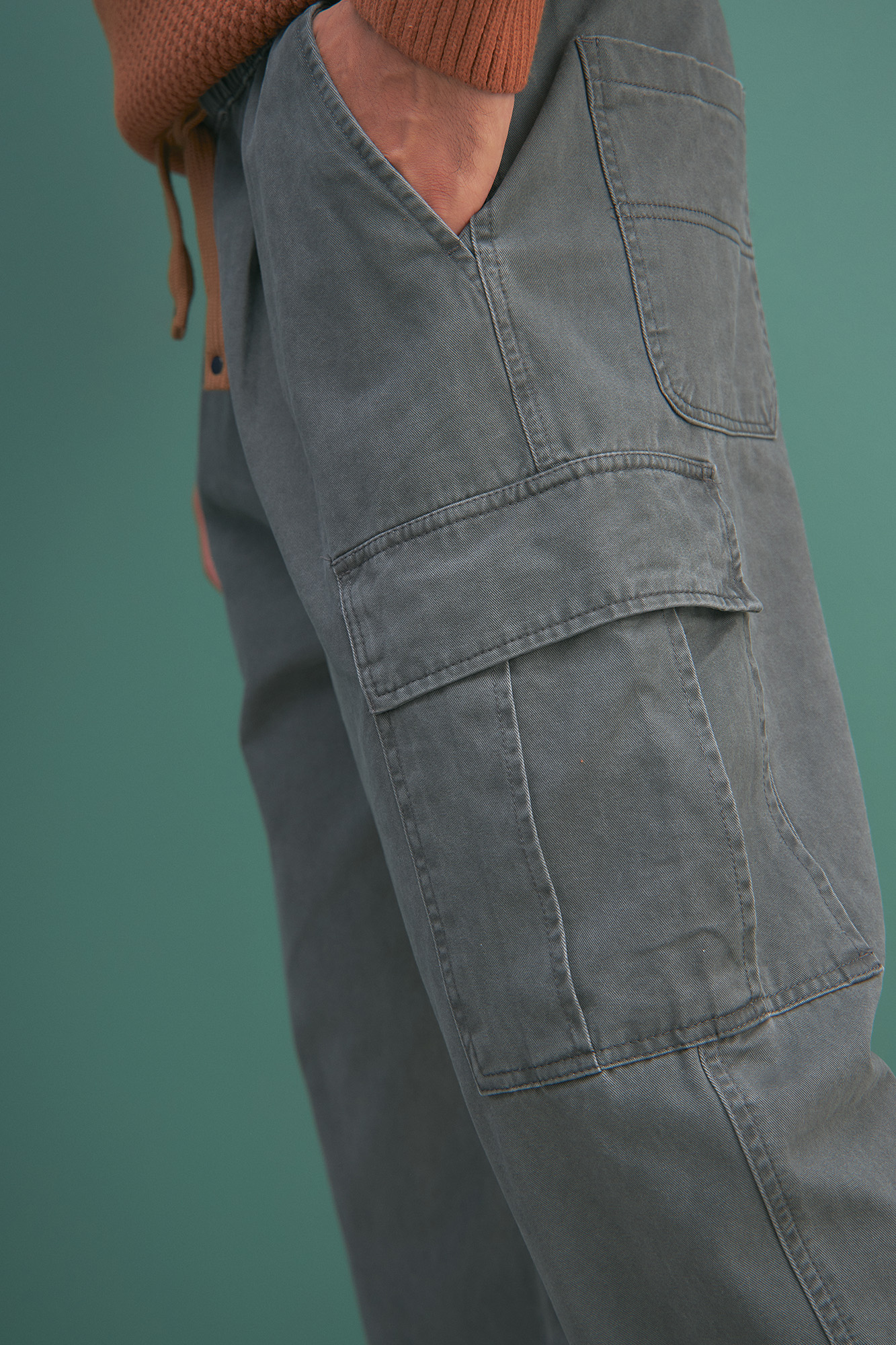 M-232-QW-7913 Брюки The Hills Серый