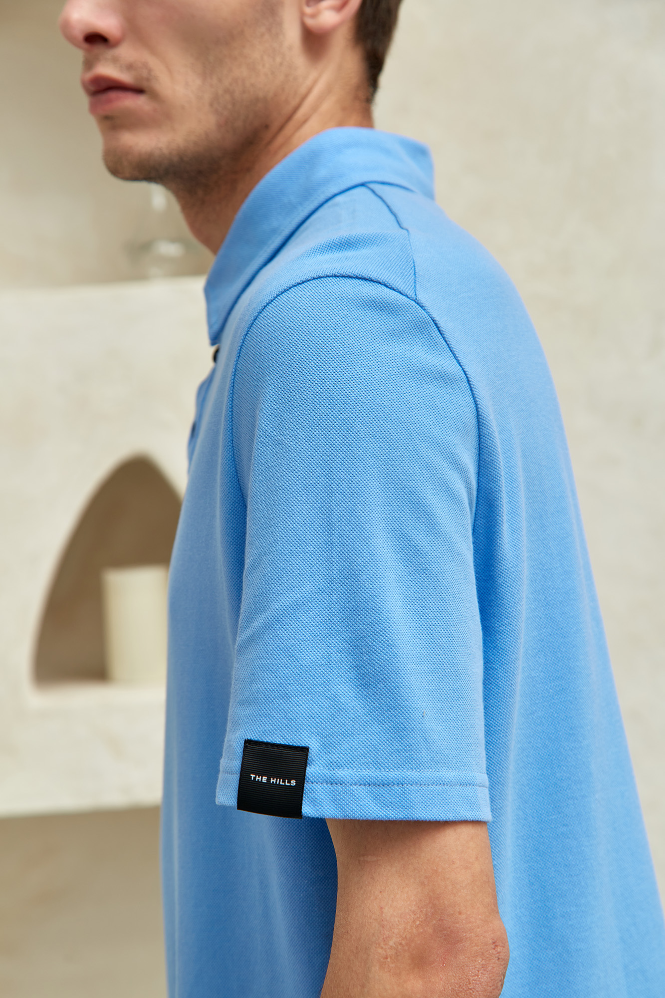 M-232-P-23-0069 Поло The Hills Голубой