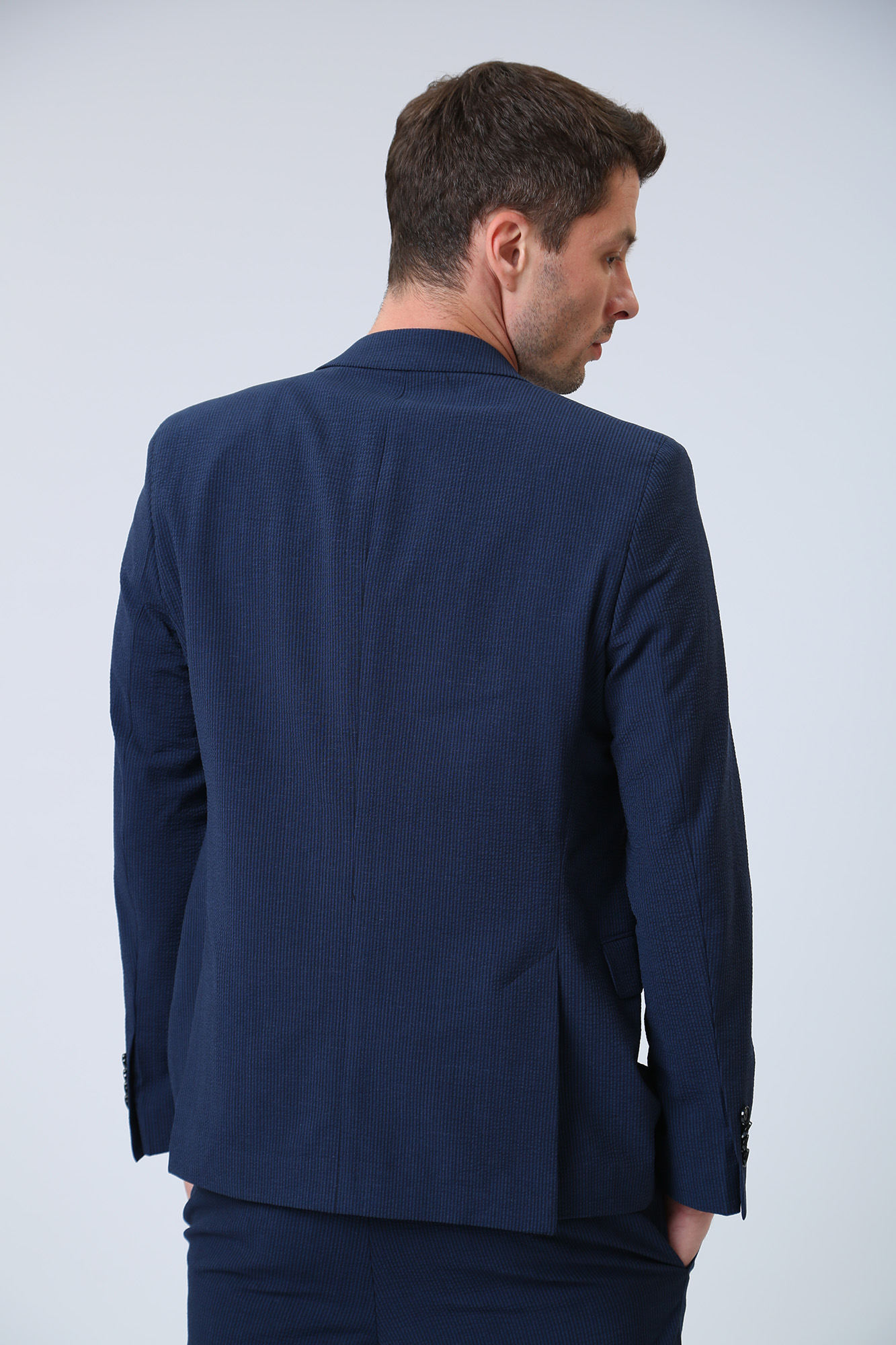 532026_155205 Пиджак классический Karl Lagerfeld Синий