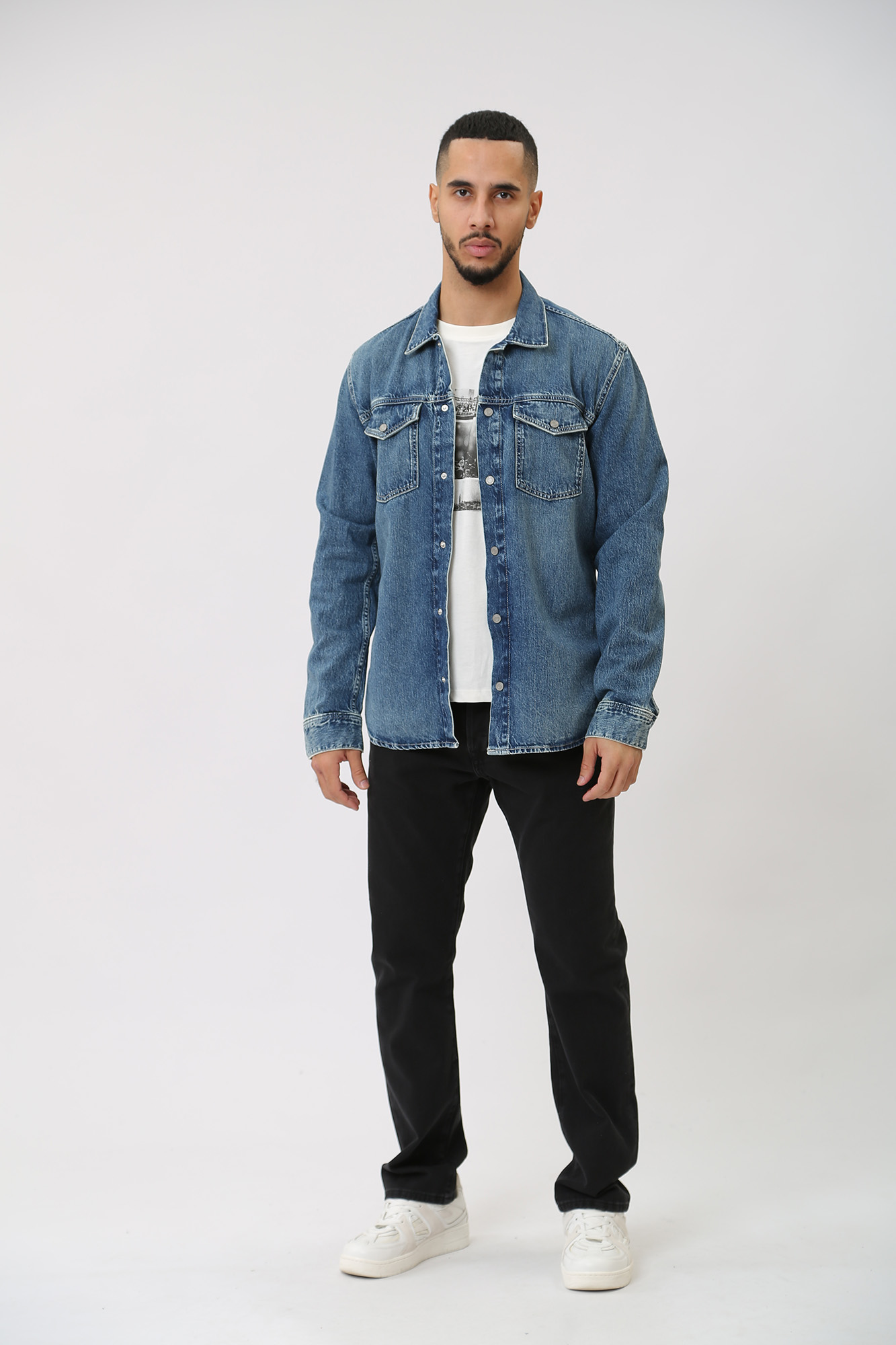 PM308286 Рубашка с длинным рукавом Pepe Jeans Синий