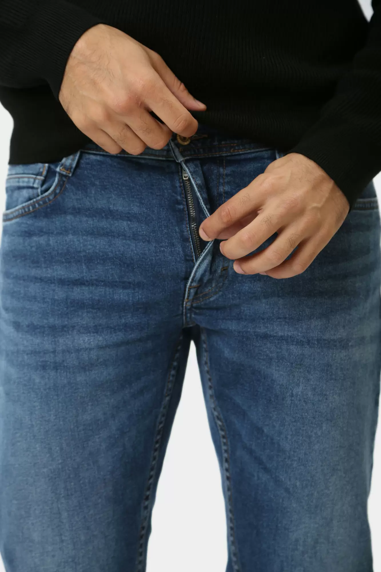 1015865-5000 Брюки джинсовые Mustang Синий