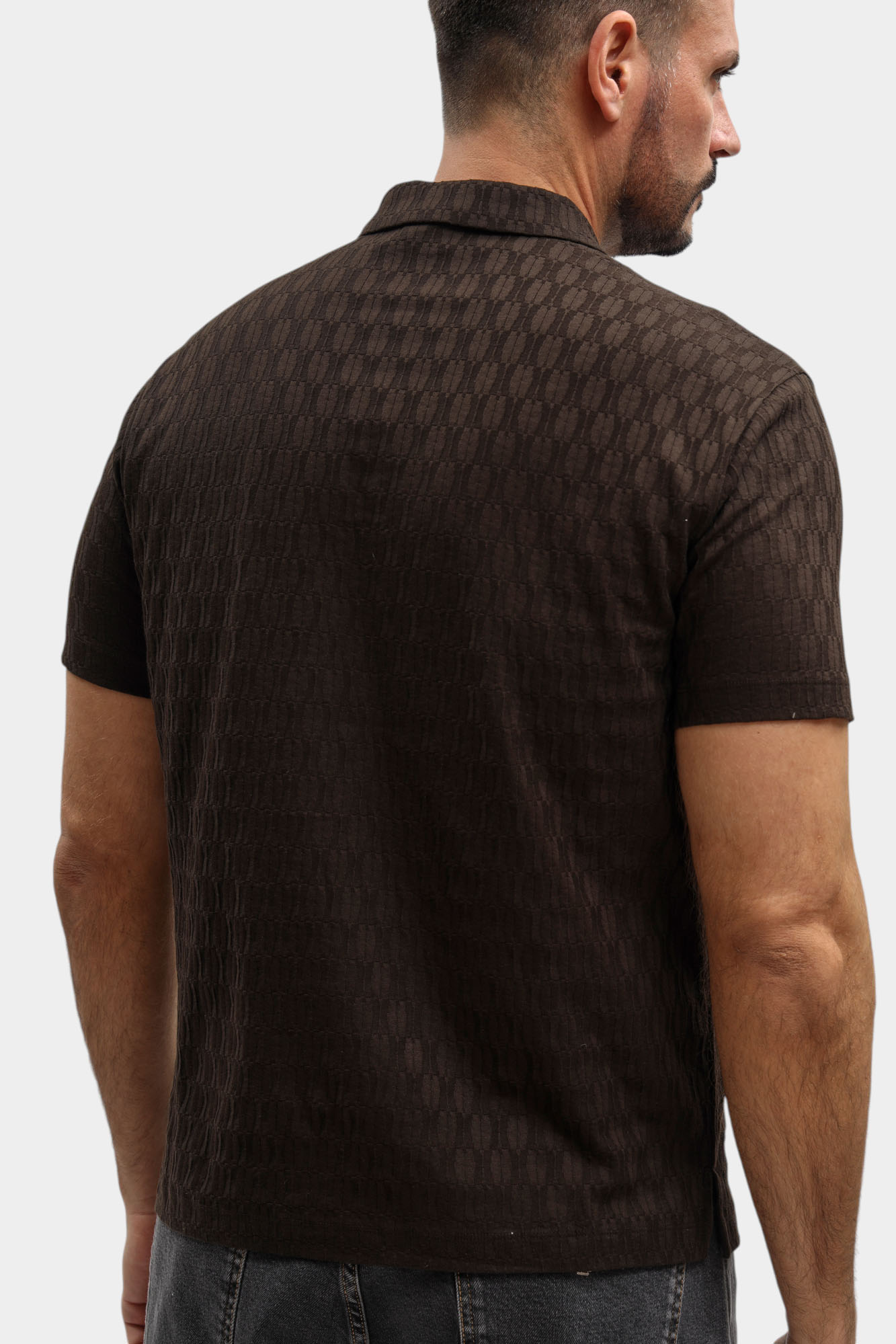 EM005700_AF25298 Поло Emporio Armani Коричневый