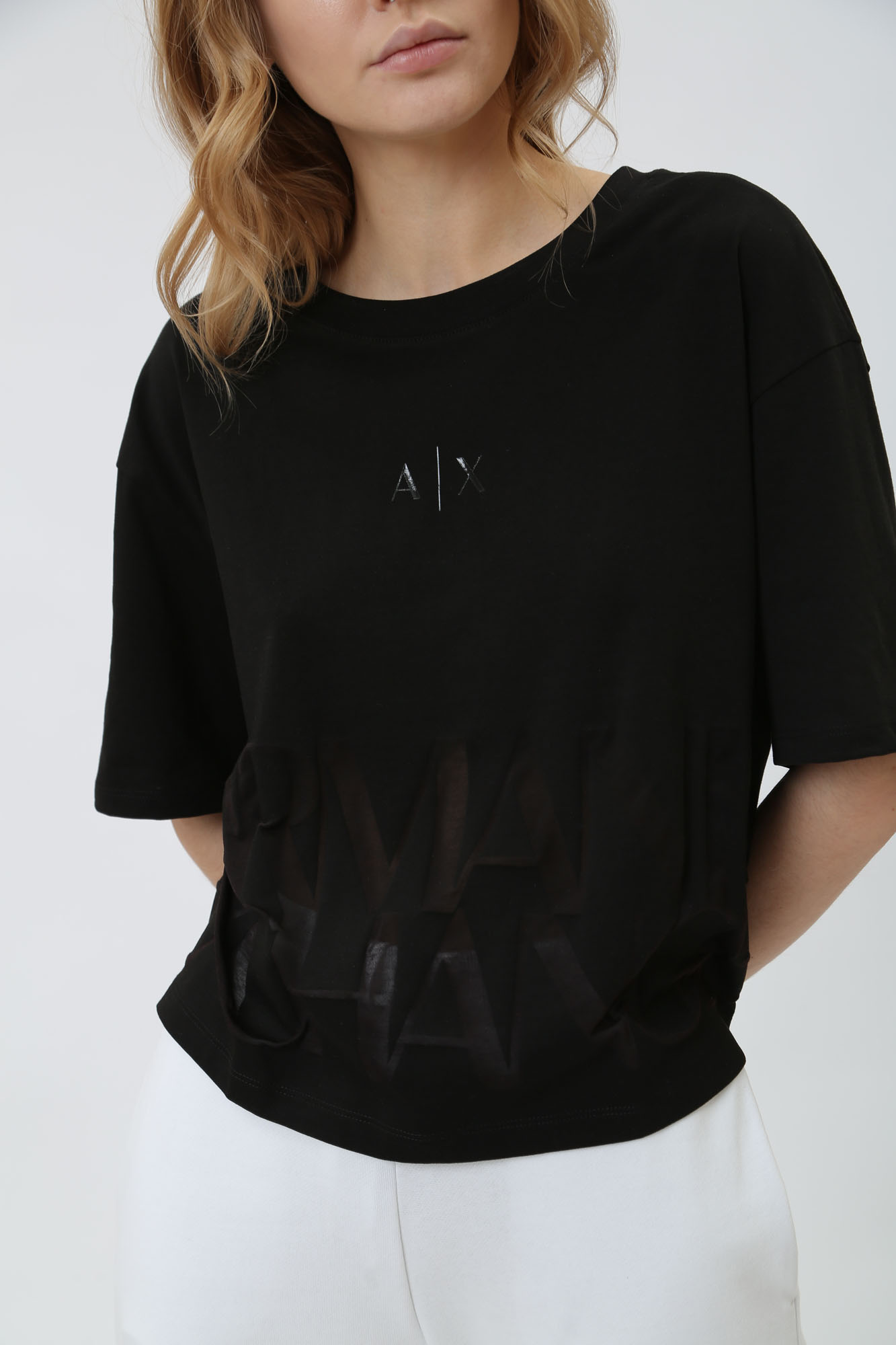 3DYT33_YJ8XZ кроп-топ armani exchange 