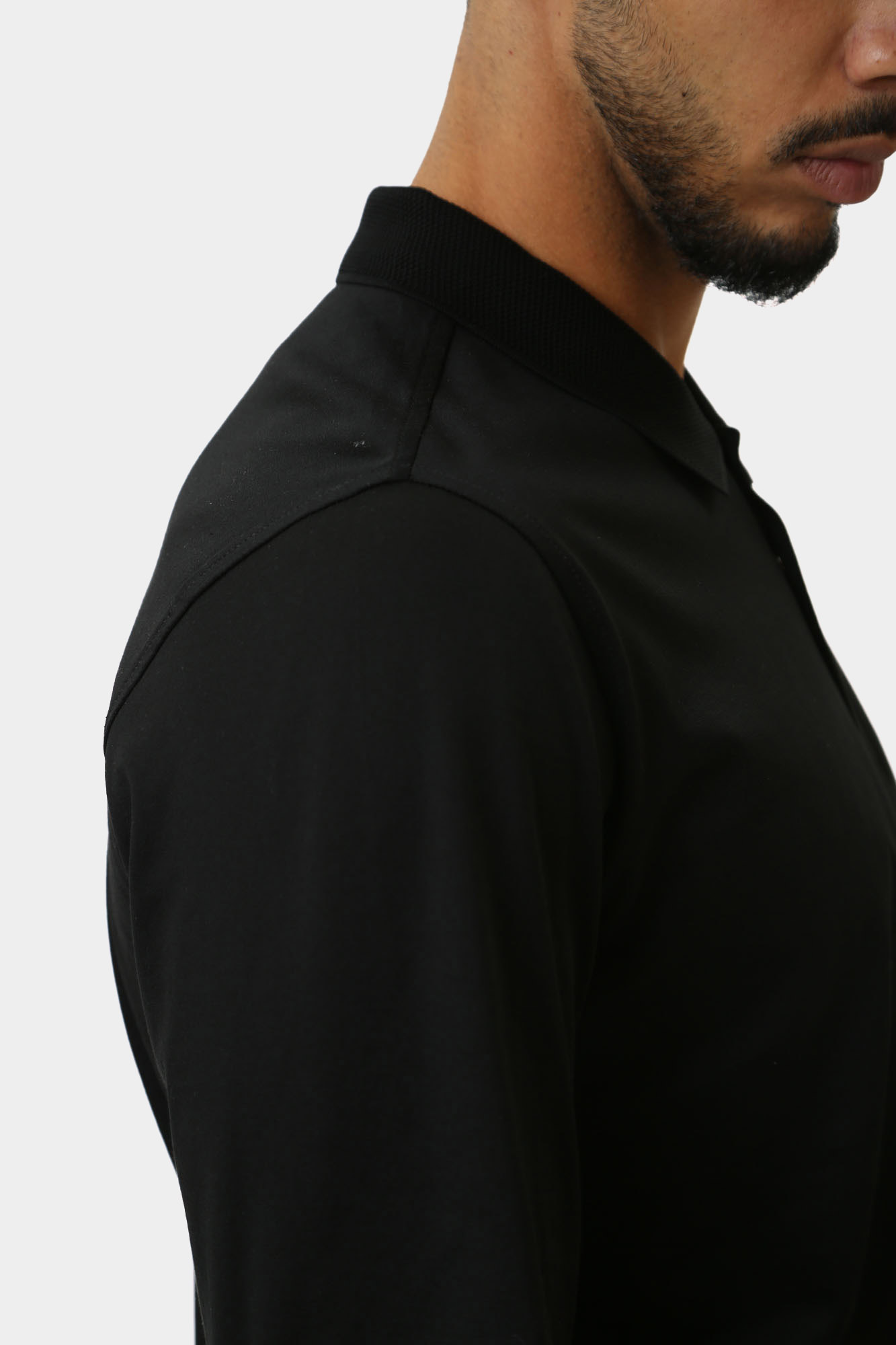 544200_745000 Поло с длинным рукавом Karl Lagerfeld Черный