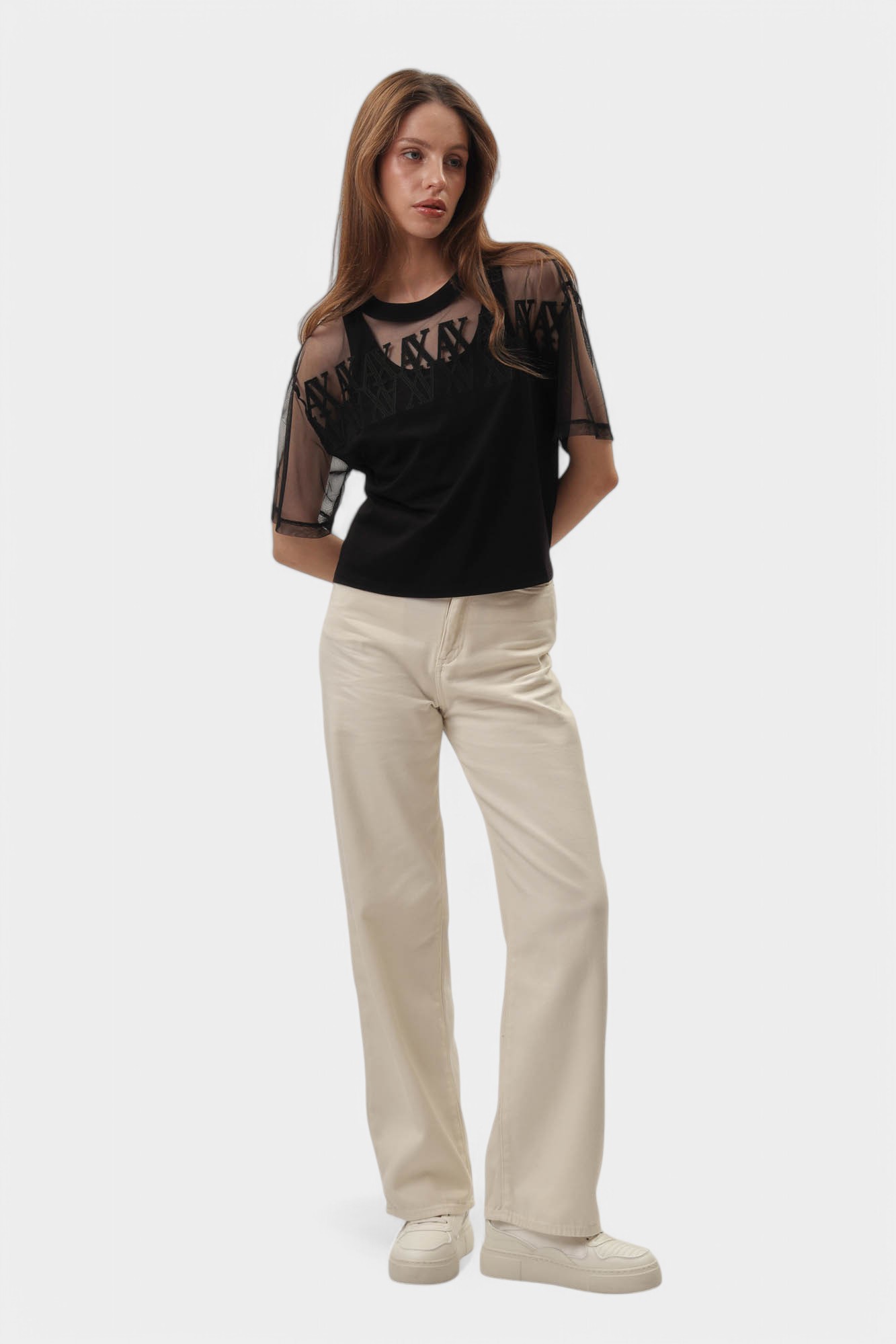 XW000516_AF10359 кроп-топ armani exchange 