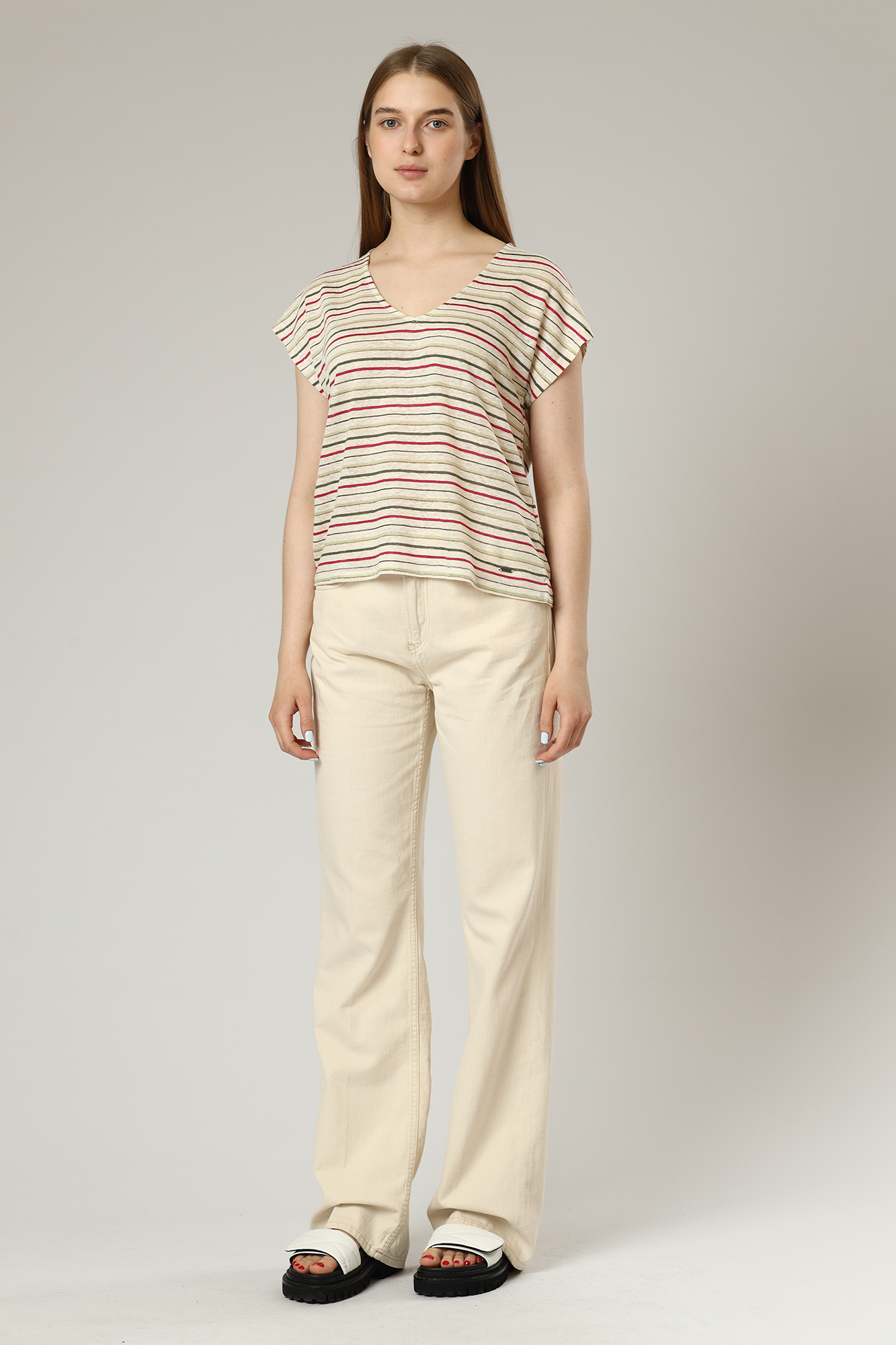 PL204255 джинсы "mayfair ecru" pepe jeans 