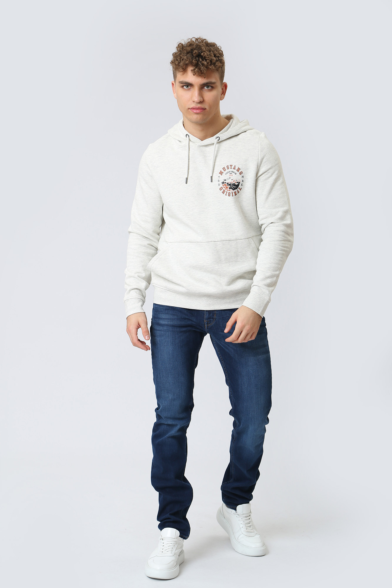 1013074 Худи Mustang Белый