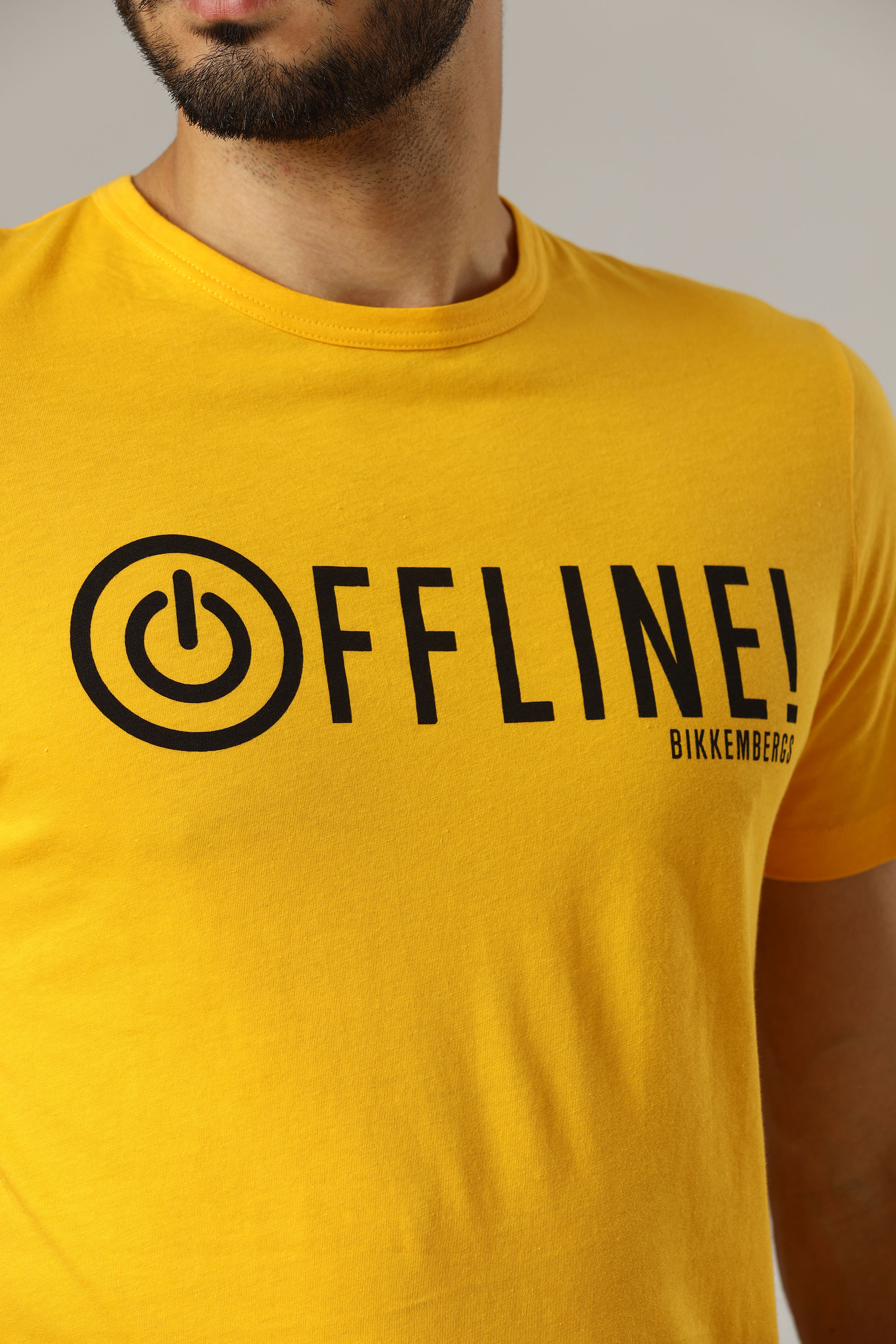 VBKT04858 Футболка Bikkembergs Желтый