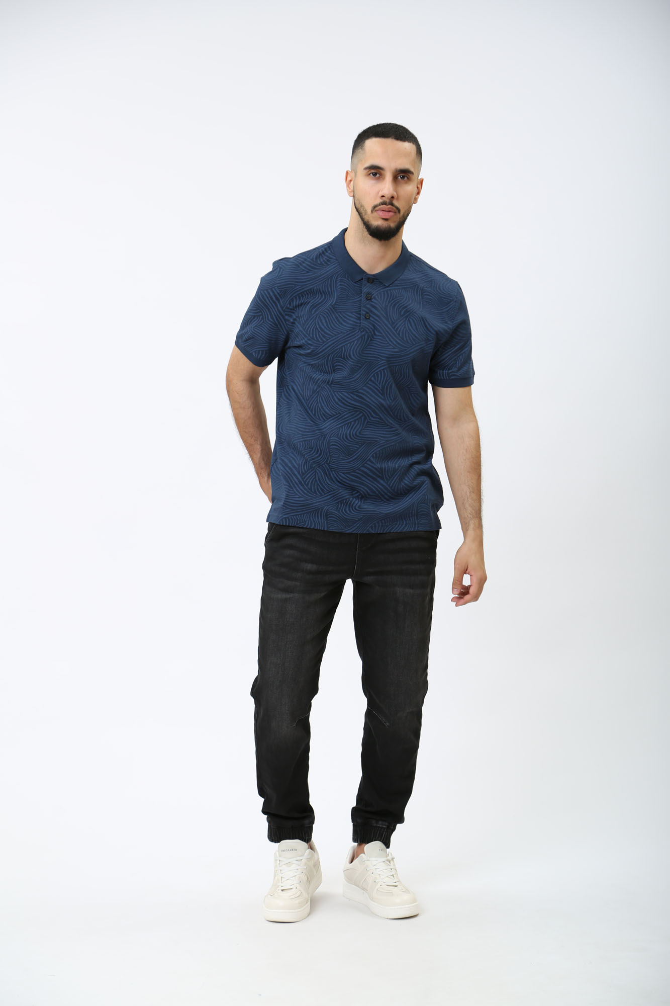 1014947 Поло Mustang Синий