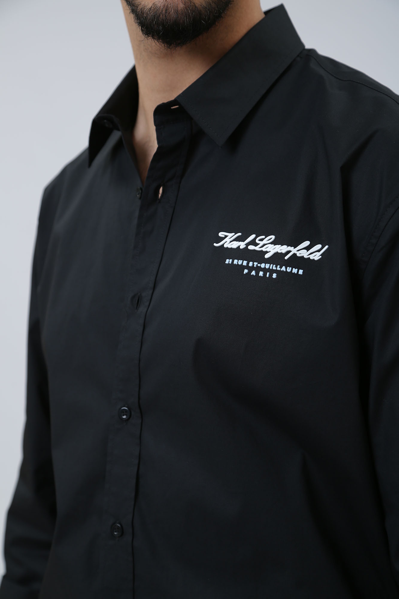 541600_605940 Рубашка с длинным рукавом Karl Lagerfeld Черный