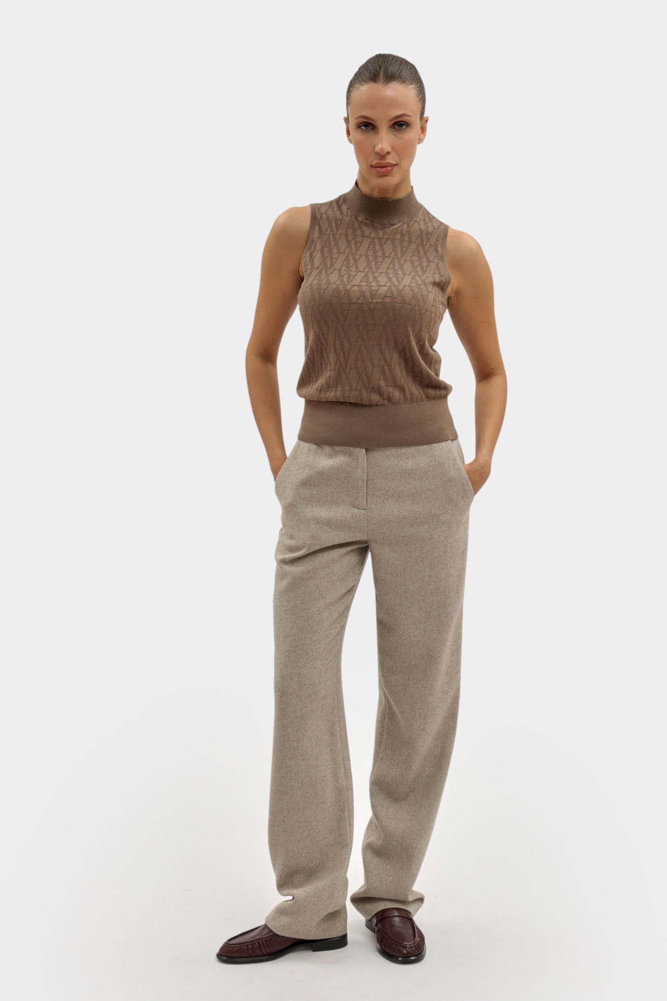 Топ Armani Exchange Коричневый