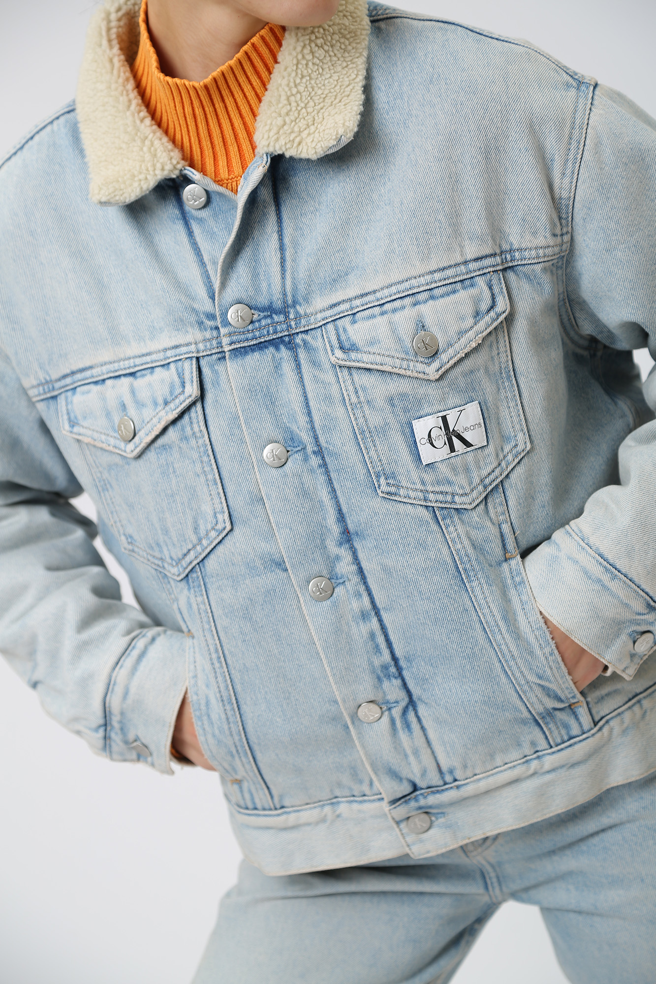 J20J221847 куртка джинсовая calvin klein jeans 