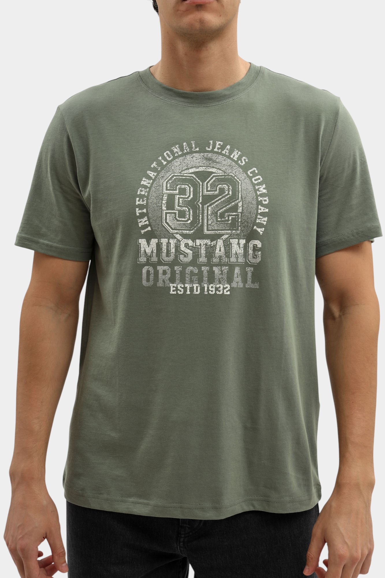 1016859 Футболка Mustang Зеленый