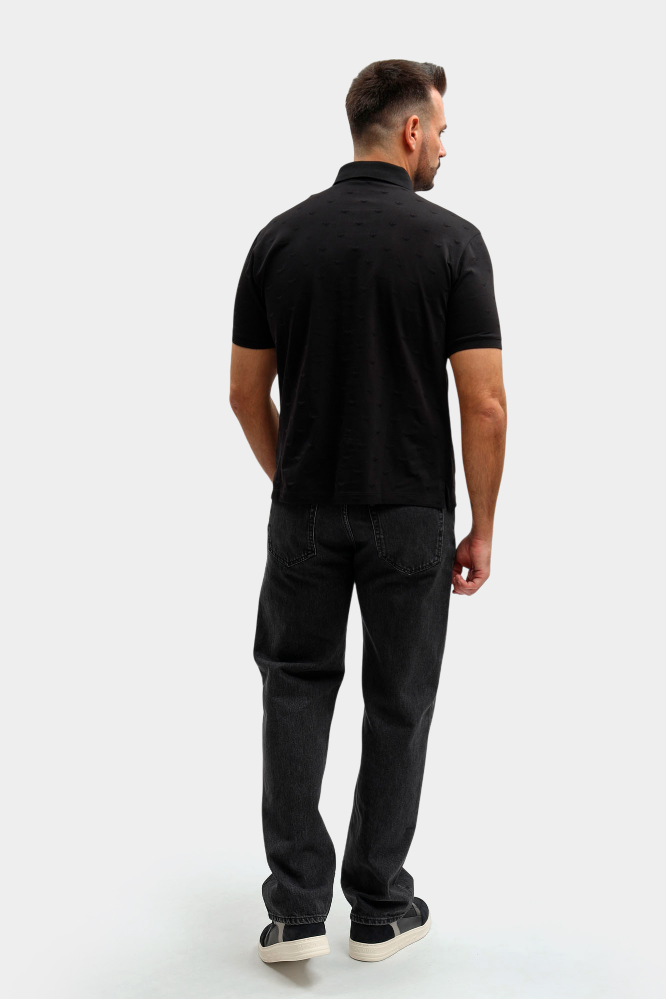 EM004912_AF10762 Поло Emporio Armani Черный