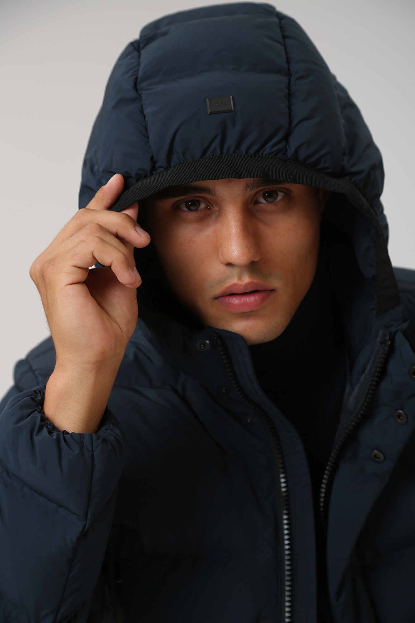 M3628LT2961F1 Пуховик удлиненный Geox Синий