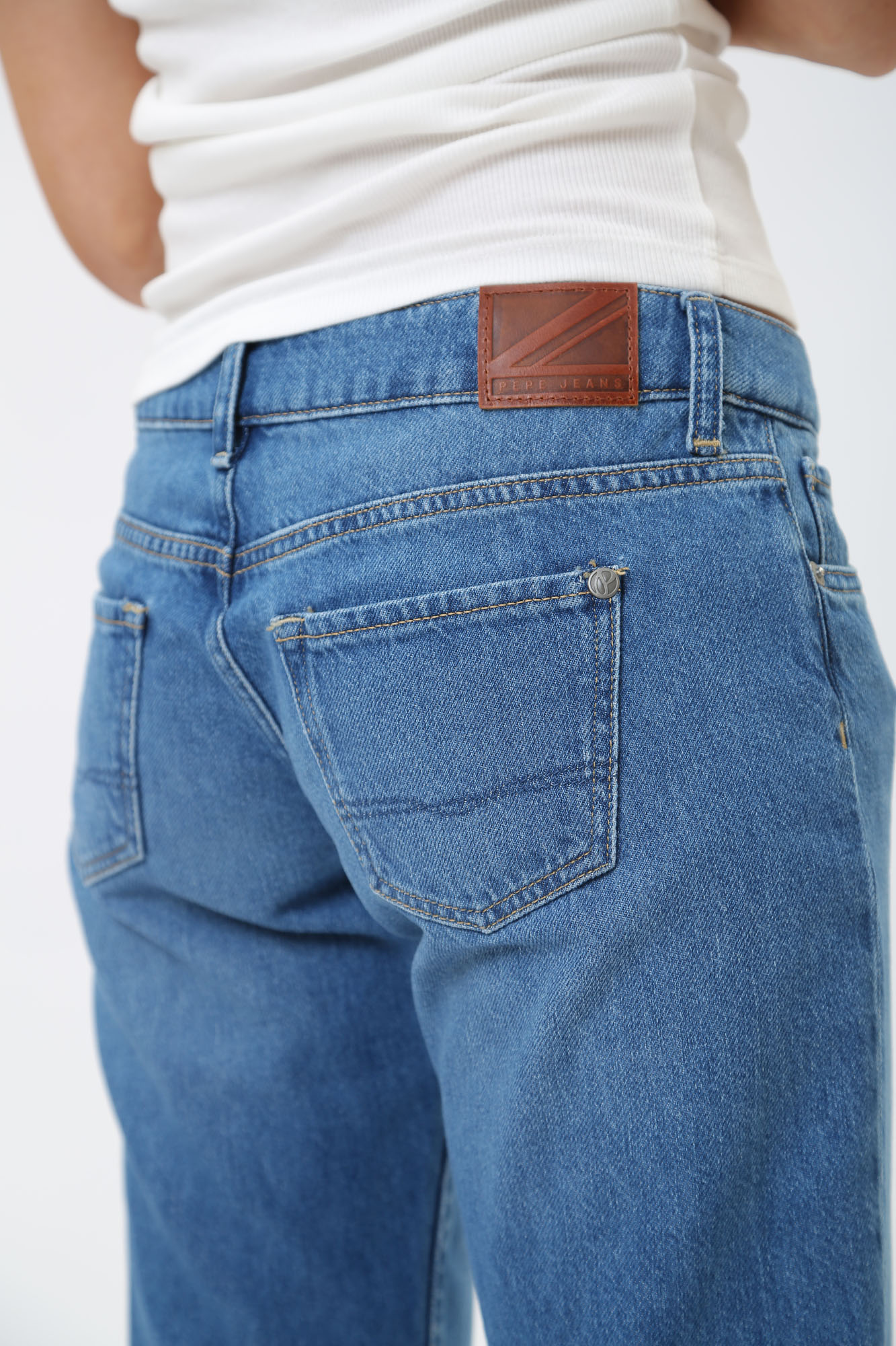 PL204683 джинсы slim jeans lw ocean  pepe jeans 