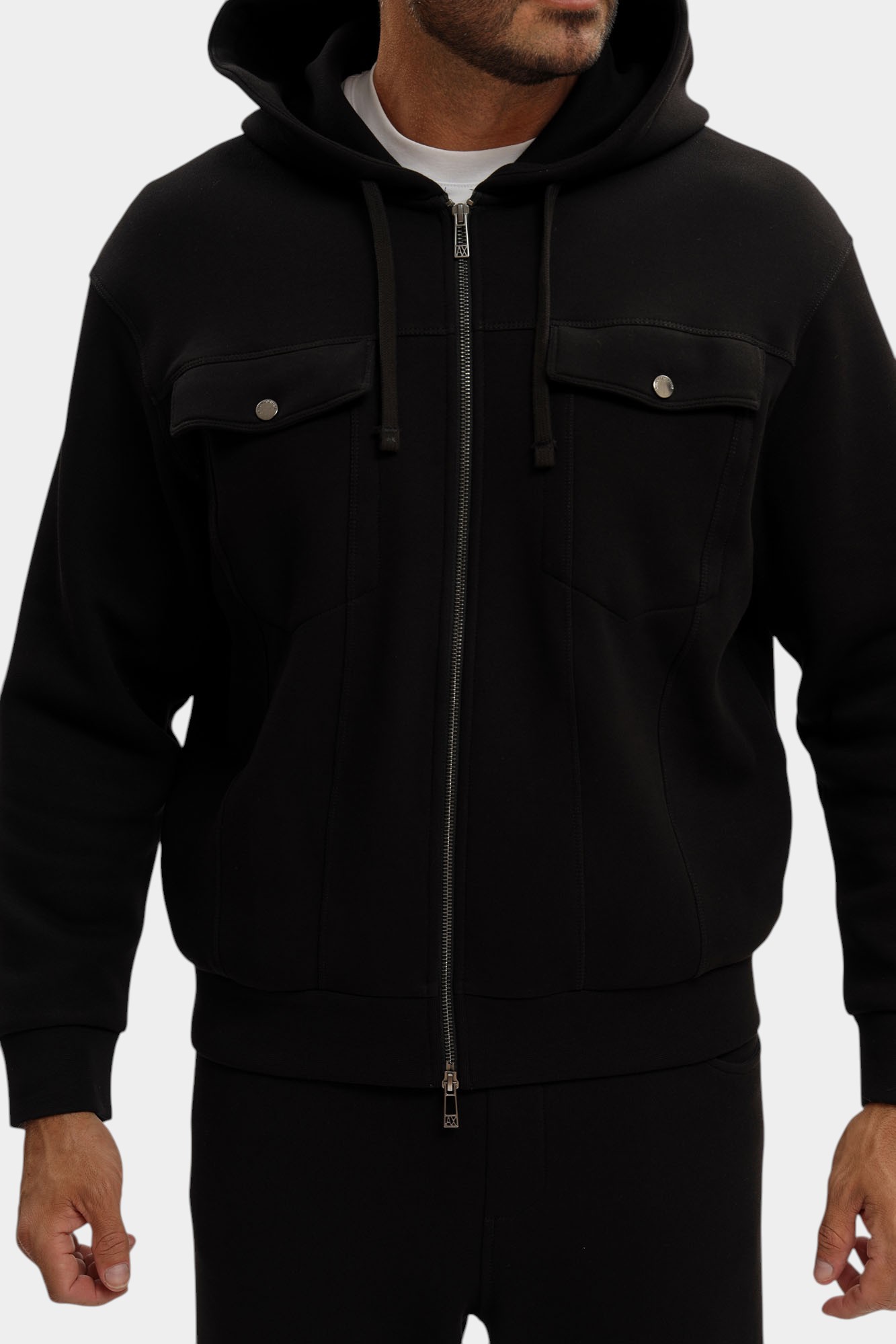 XM000967_AF16222 Толстовка с капюшоном Armani Exchange Черный