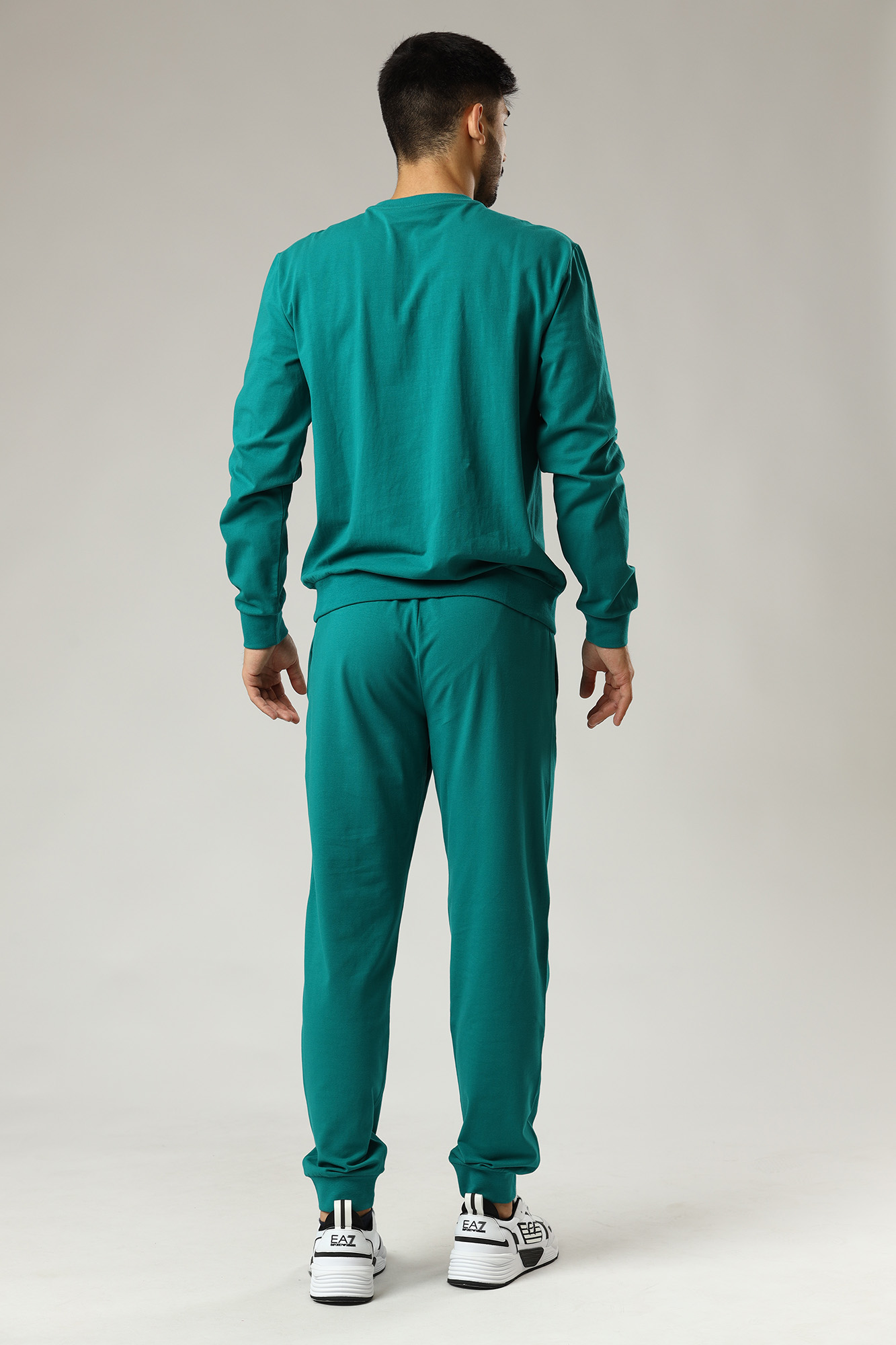 3LPP57_PJCSZ Брюки спортивные джоггеры EA7 Зеленый