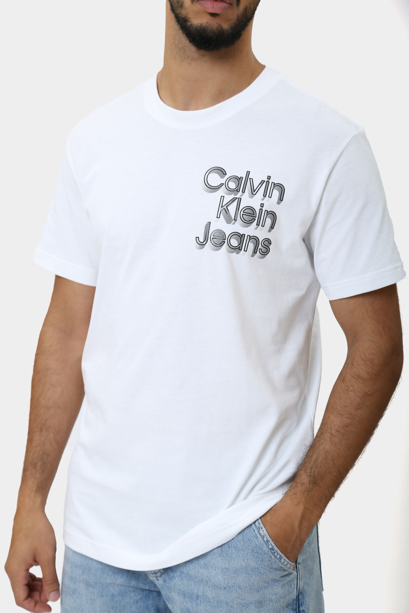 J30J325680 Футболка Calvin Klein Jeans Белый