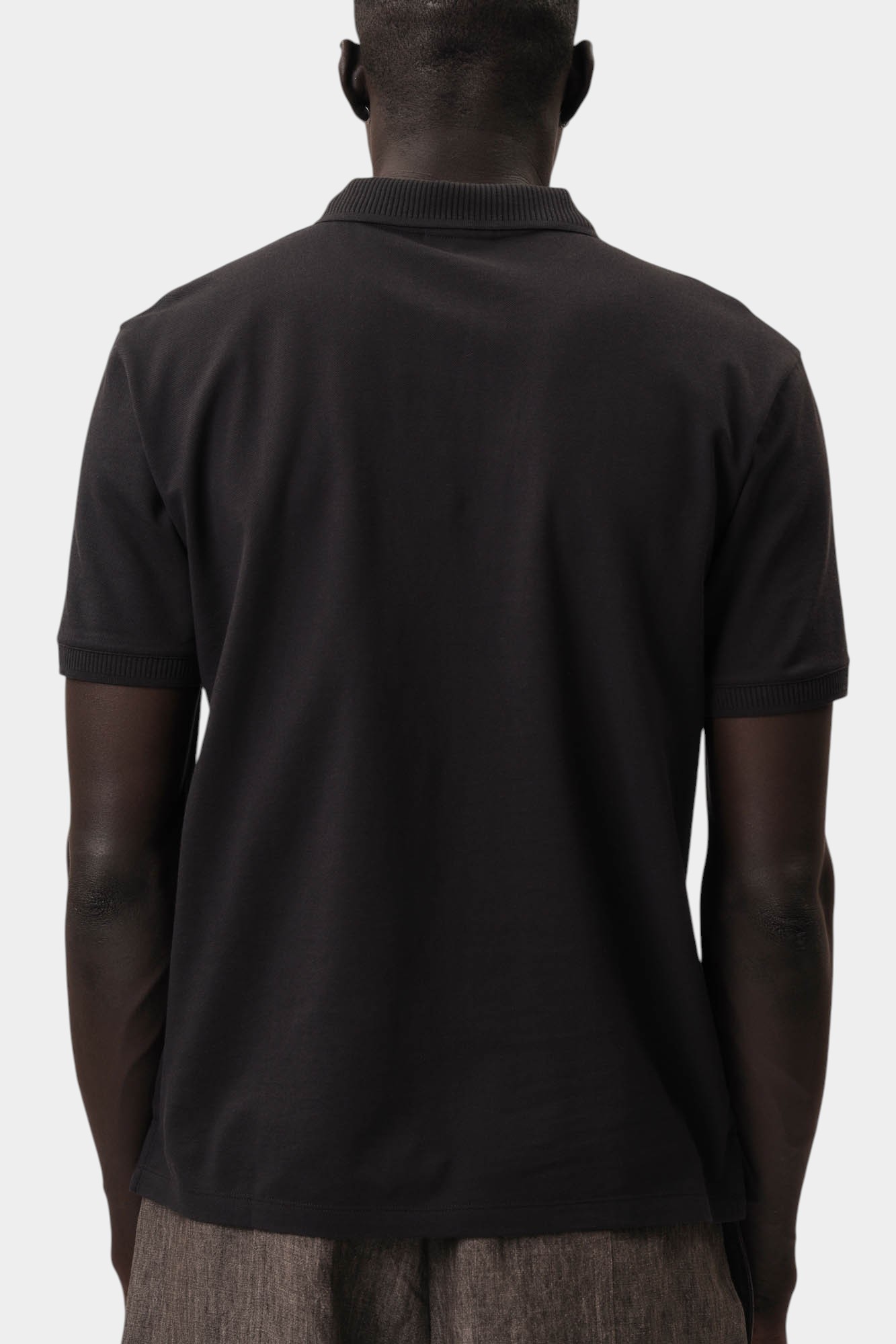 EM000850_AF1 Поло Emporio Armani Черный