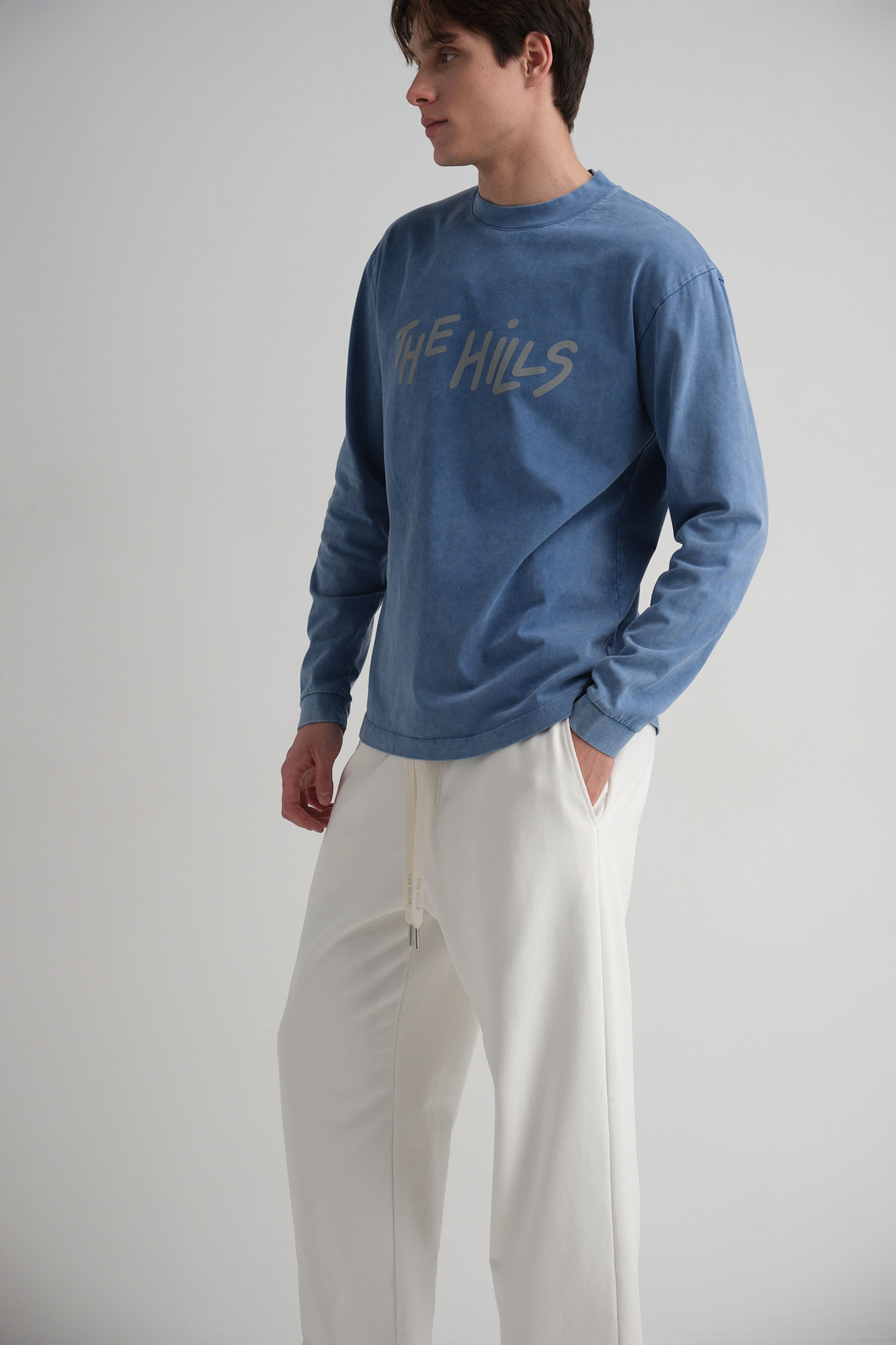M-242-TU-22-6001 Лонгслив The Hills Голубой