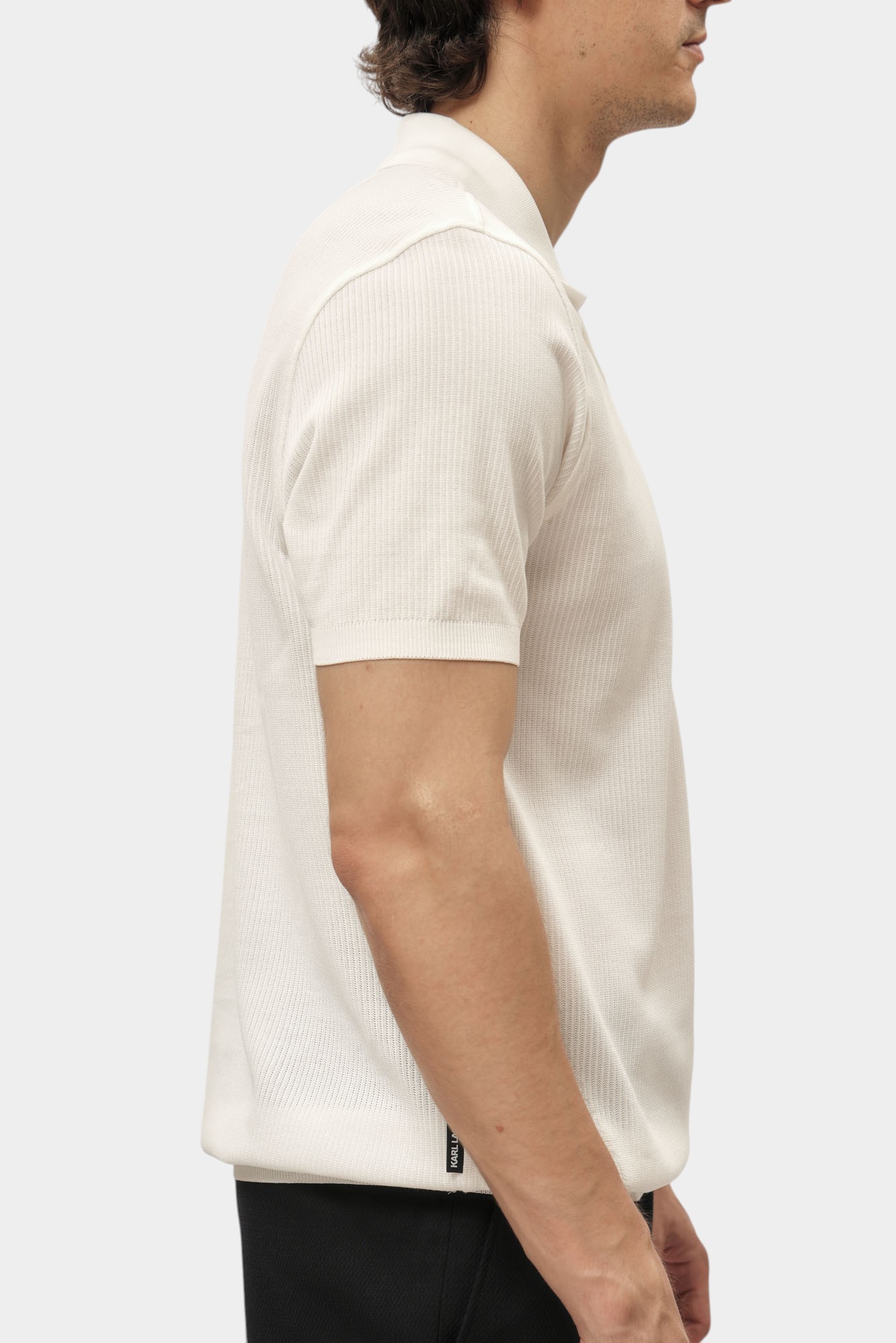 Поло Karl Lagerfeld Молочный