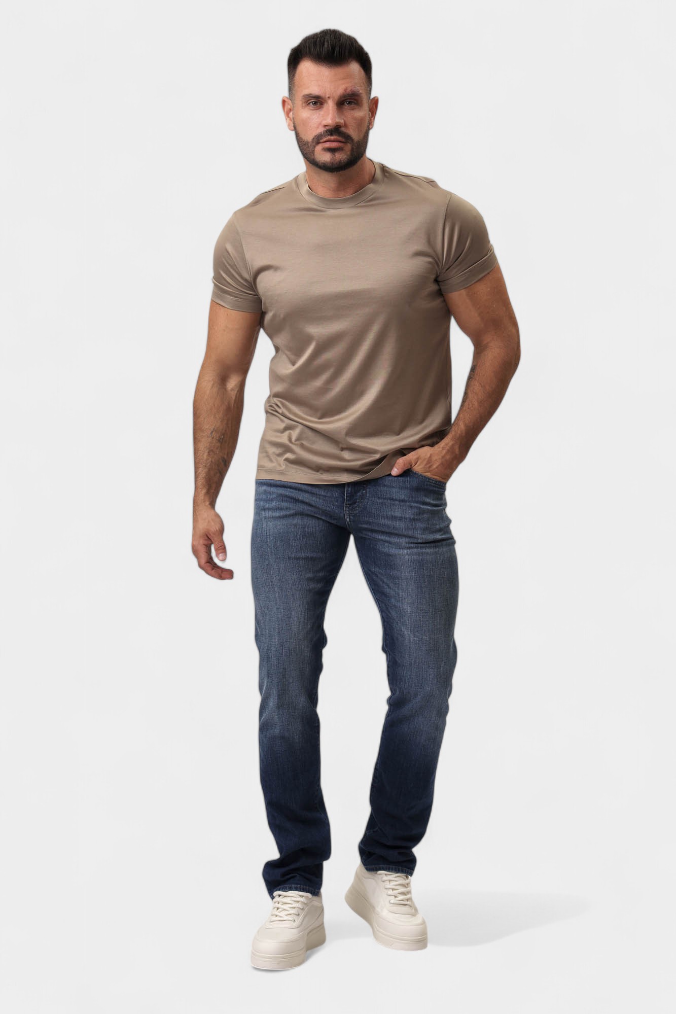 EM001370_AF1 Брюки джинсовые Emporio Armani Синий
